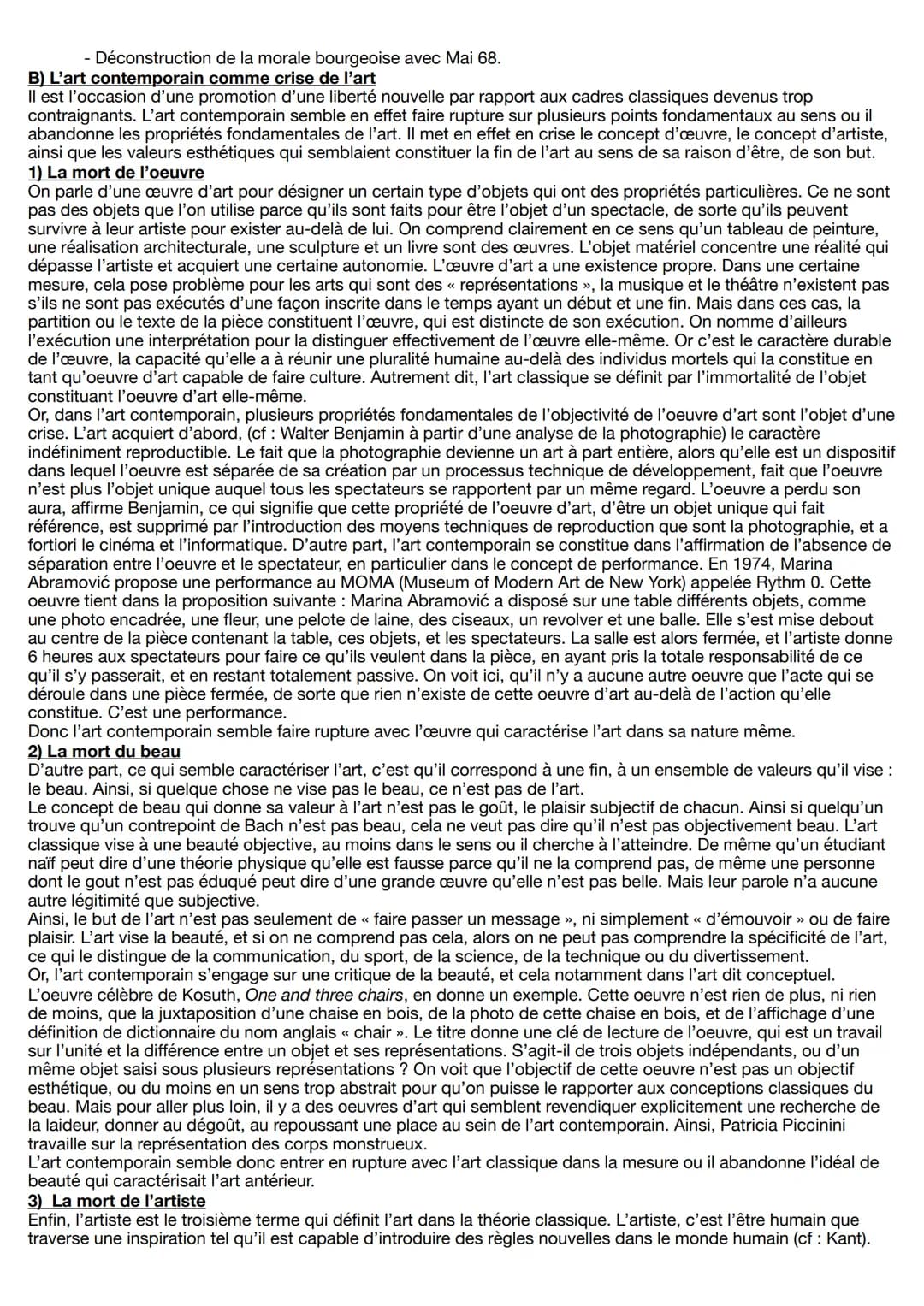 # Création, continuité et rupture
Le titre même de cette << notion >> (l'humanité en question) montre en lui-même toute la perplexité qui c