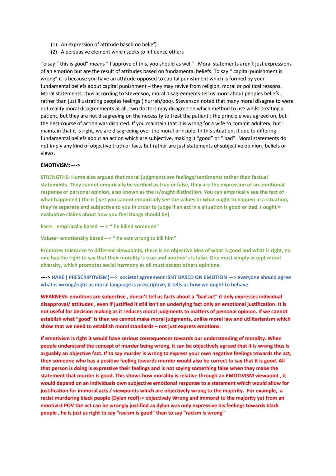 # Meta Ethics
Cognitivism: moral statements are truth, they're MEANINGFUL--> NORMATIVE THEORIES eg mill (morality
is a natural thing)
Non-
