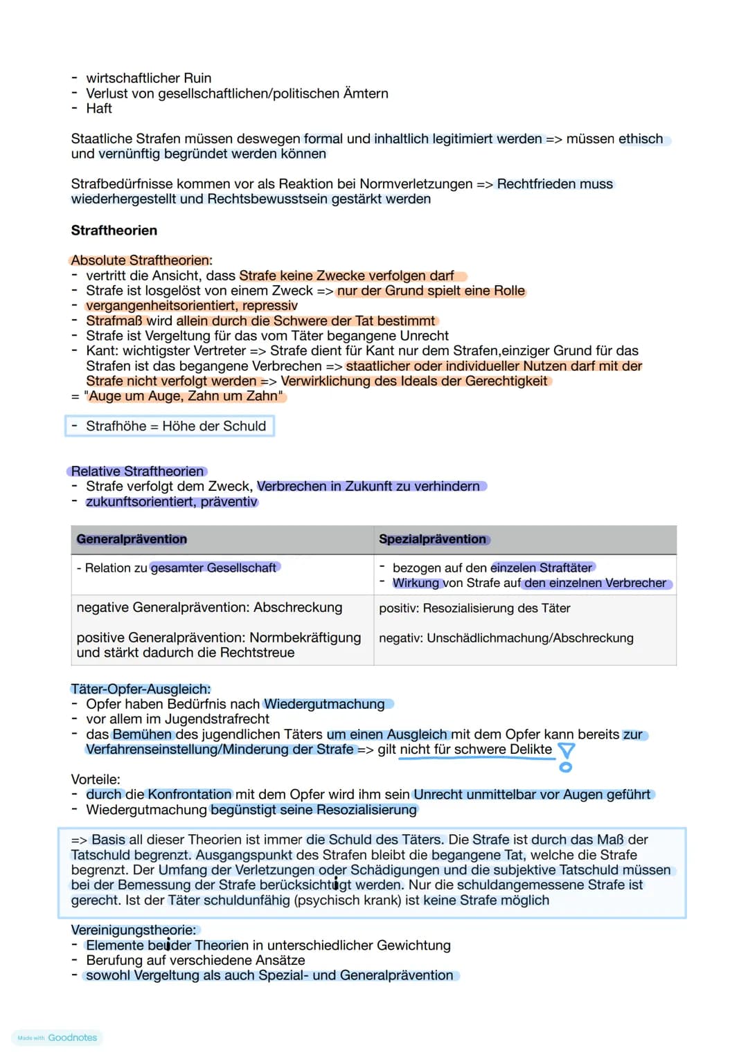 # Recht und Gerechtigkeit
Verteilungsgerechtigkeit
Die 6 Kriterien nach Perelmann
1. Jedem das Gleiche => alle auf gleiche Weise behandelt