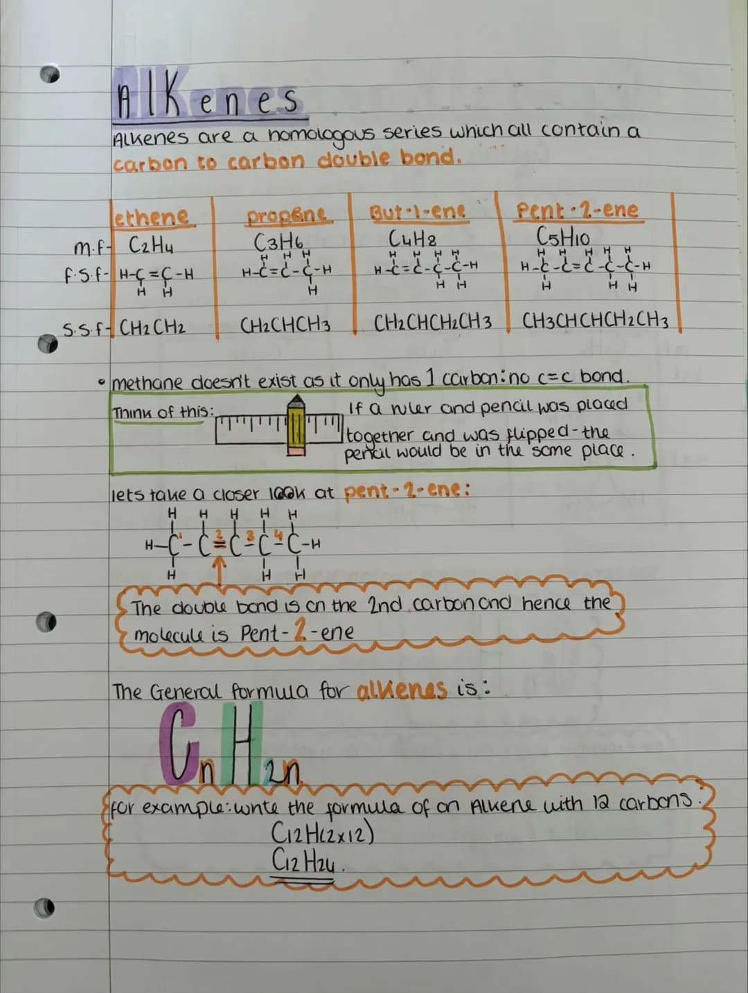 # unit one
# Homologous series
Homologous series A family of hydrocarbons with
sumilar chemical properties and
can be represented by a
gen