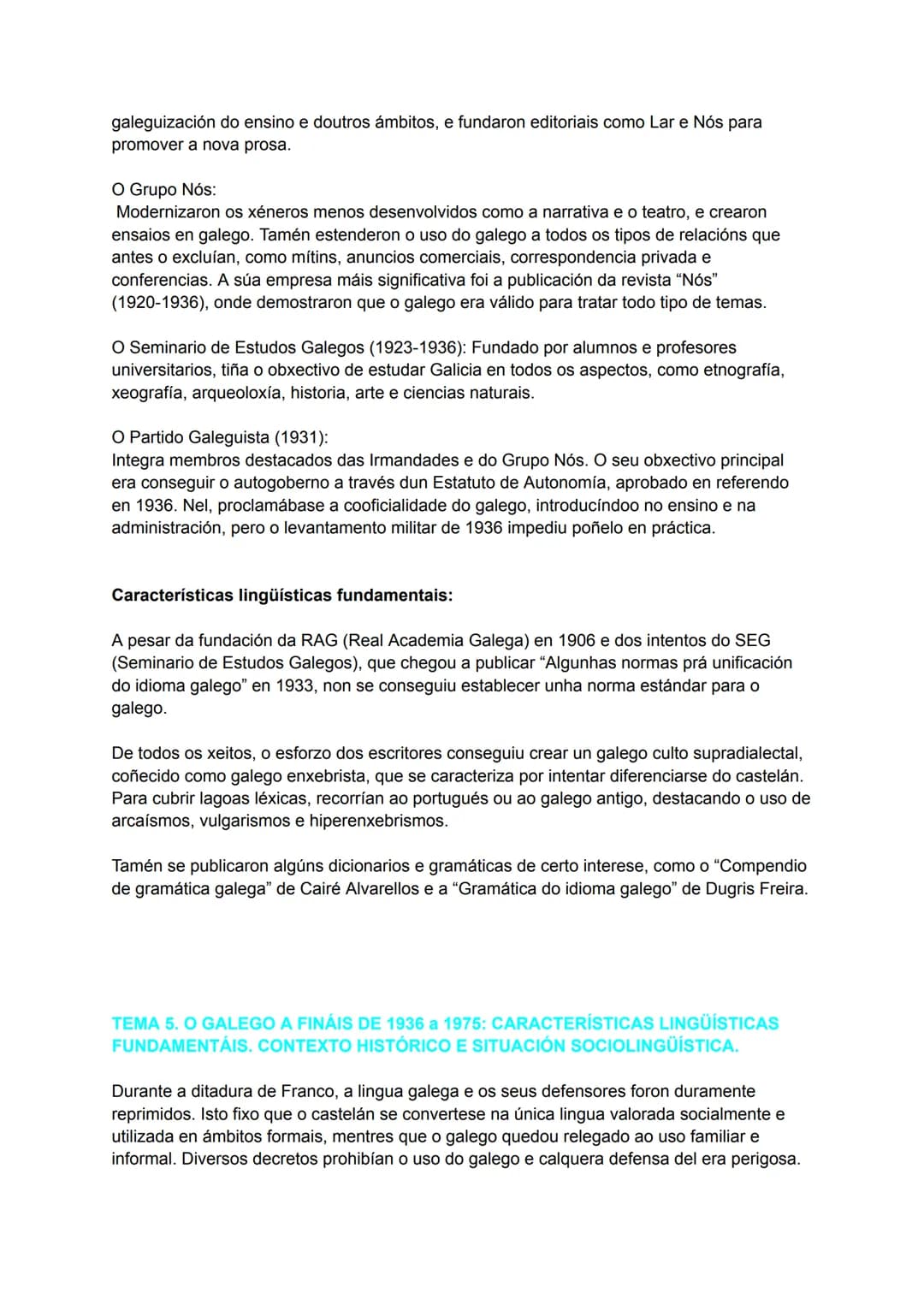 # TEMA 1: ESTEREOTIPOS E PREXUÍZOS LINGÜÍSTICOS: A SÚA REPERCUSIÓN NOS
USOS
En Galicia, desde finais da Idade Media, hai unha situación de