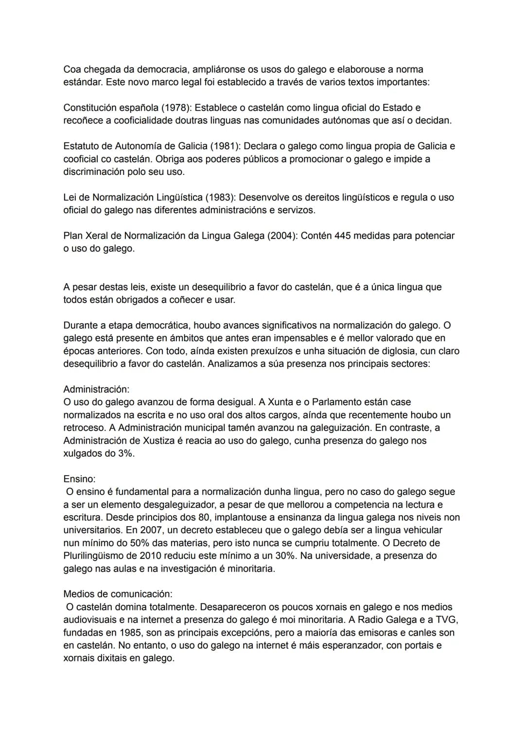 # TEMA 1: ESTEREOTIPOS E PREXUÍZOS LINGÜÍSTICOS: A SÚA REPERCUSIÓN NOS
USOS
En Galicia, desde finais da Idade Media, hai unha situación de