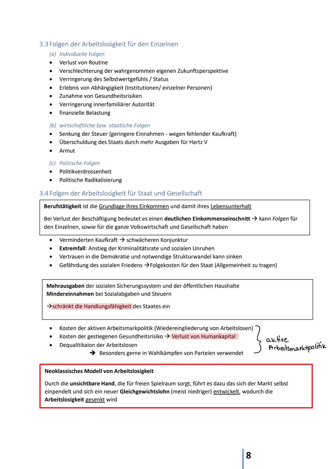 # Arbeitsmärkte
Inhaltsverzeichnis
1. Stellenwert der Arbeit..............................................................................