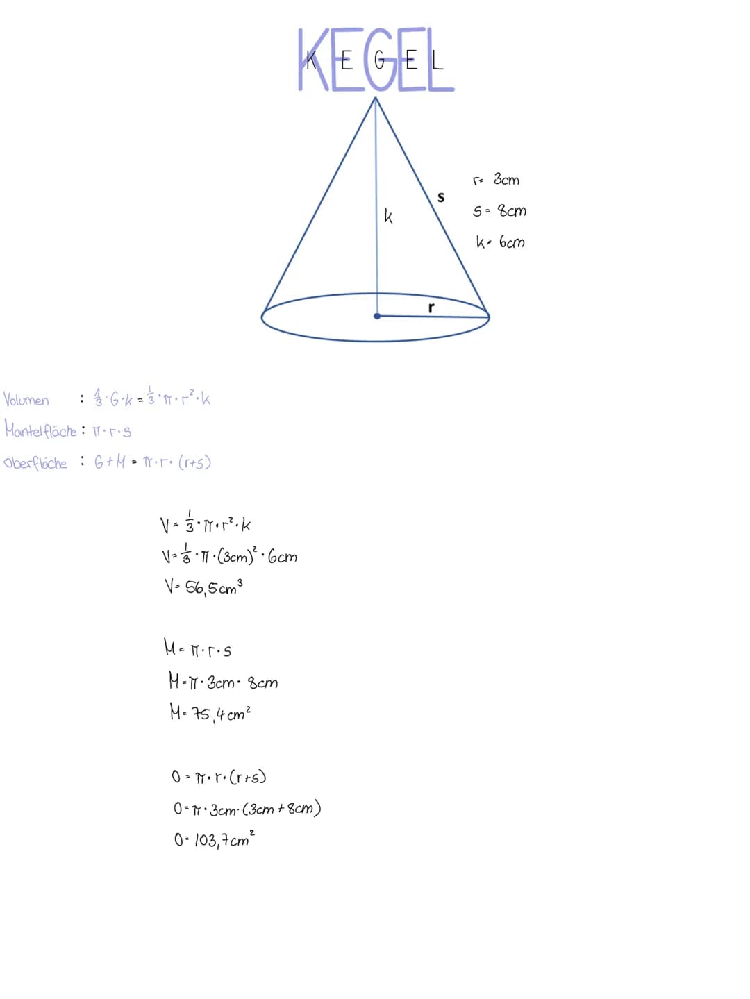 # MATHE
Körper
Inhaltsverzeichnis
* Würfel
* Quader
* Pyramide
* Prisma
* Zylinder
* Kegel
* Kugel Vdumen : 03
Oberfläche: