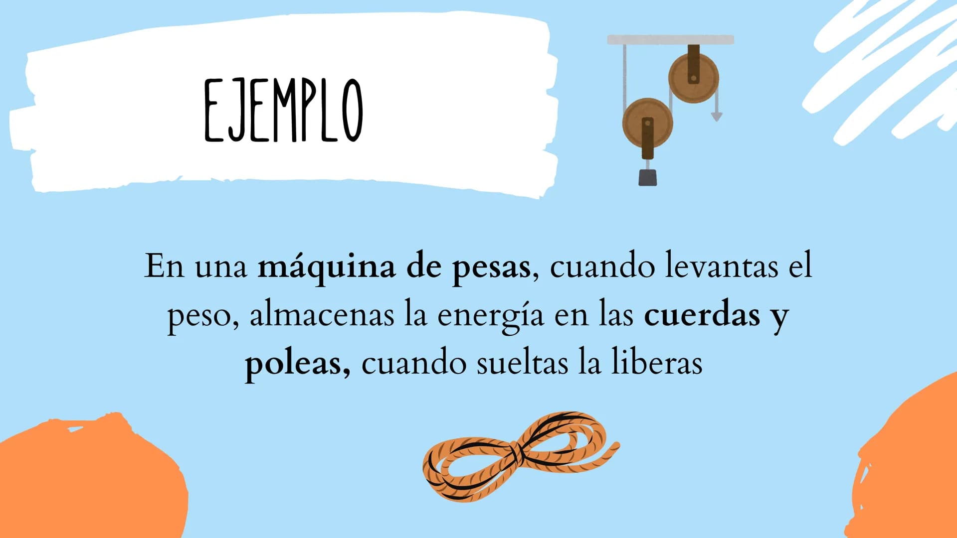 # LA FÍSICA EN EL
EJERCICIO
(Energía potencial) # ¿QUÉ ES LA ENERGÍA
POTENCIAL?
Es la energía almacenada en un
cuerpo respecto a su posic
