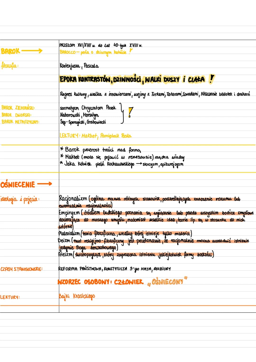 TEST Historyczno-Literacki
ANTYK
*jest włożony od najstarszej do majmłodszej epoki
*mity o Syzyfie i Prometeuszu
* Księga Koheleta i Księg