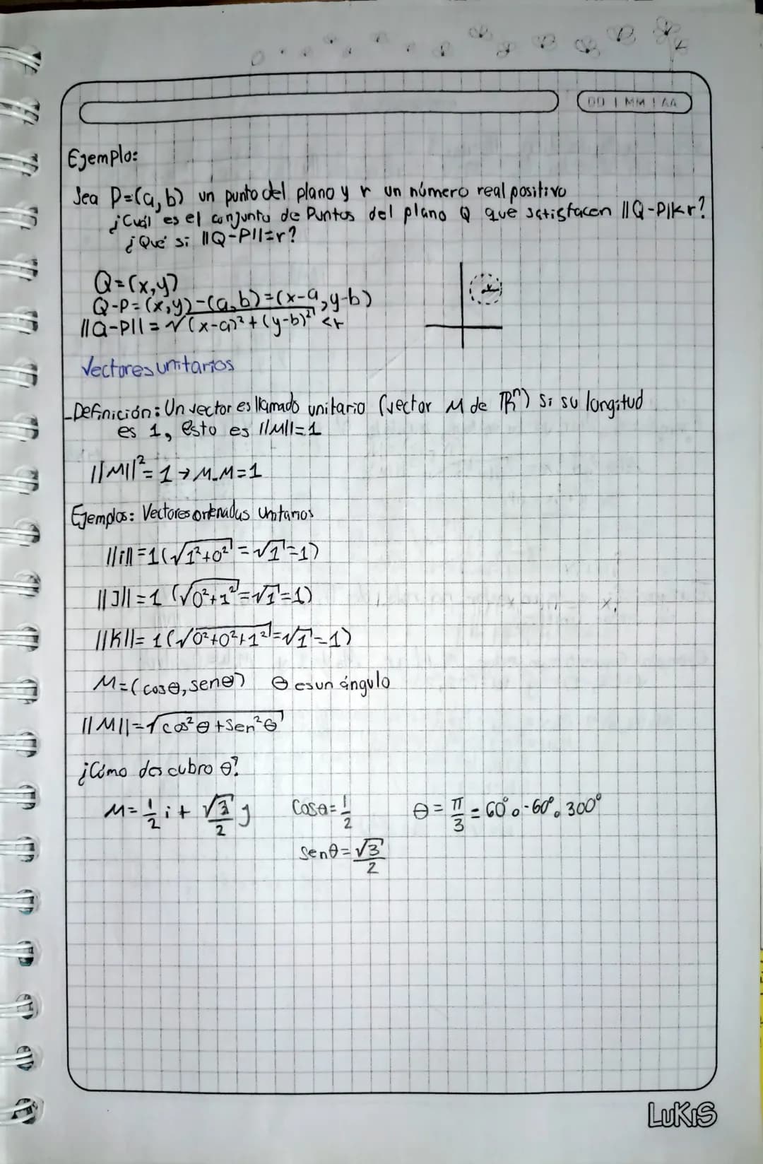 # Vectores en TR² y TB³
DD IMMIAA
- Definición: Un vector geométrico es un segmento entre dos puntos que
tiene magnitud y dirección. Se re