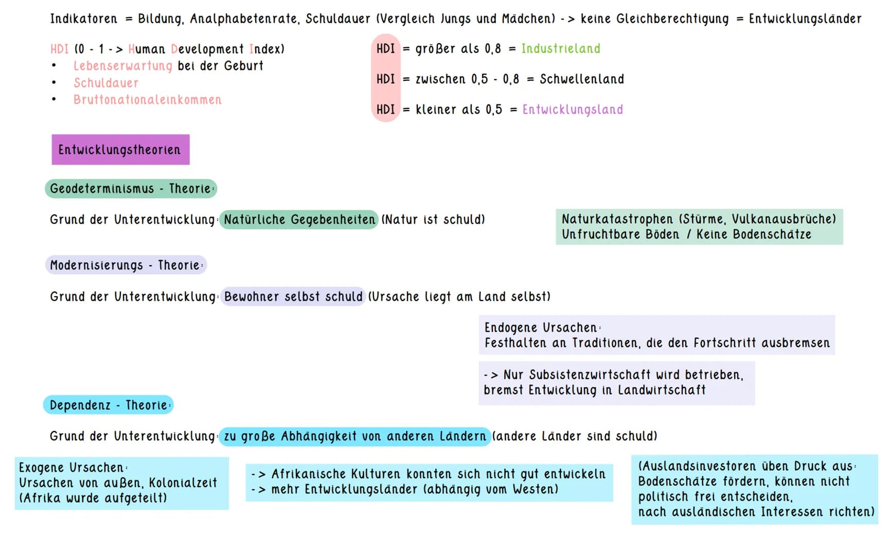 3. KURSHALBJAHR: LEBEN IN DER "EINEN WELT" - „ENTWICKLUNGSLÄNDER" IM WANDEL # „Entwicklungsländer" - Begriffe und Differenzierungen
nicht e