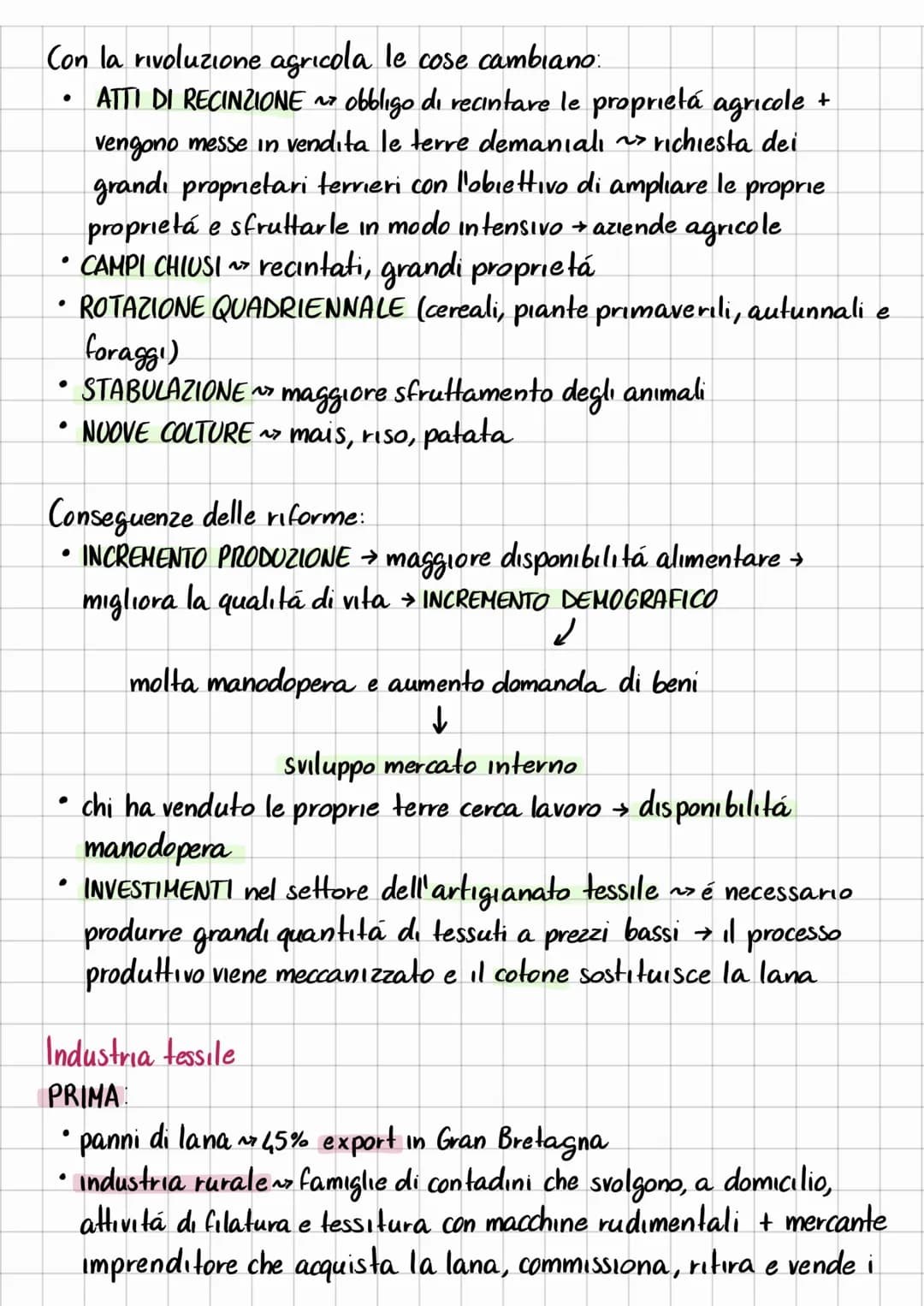 # LA PRIMA RIVOLUZIONE INDUSTRIALE
↳ in Gran Bretagna, 1781 - metá Ottocento
↳ segna il passaggio da un sistema produttivo tradizionale (s