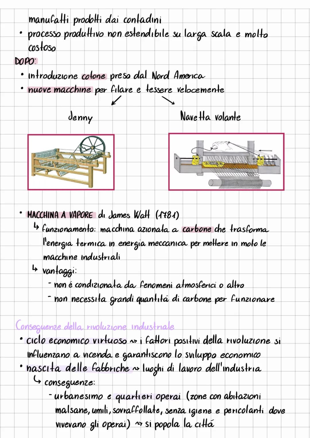 # LA PRIMA RIVOLUZIONE INDUSTRIALE
↳ in Gran Bretagna, 1781 - metá Ottocento
↳ segna il passaggio da un sistema produttivo tradizionale (s