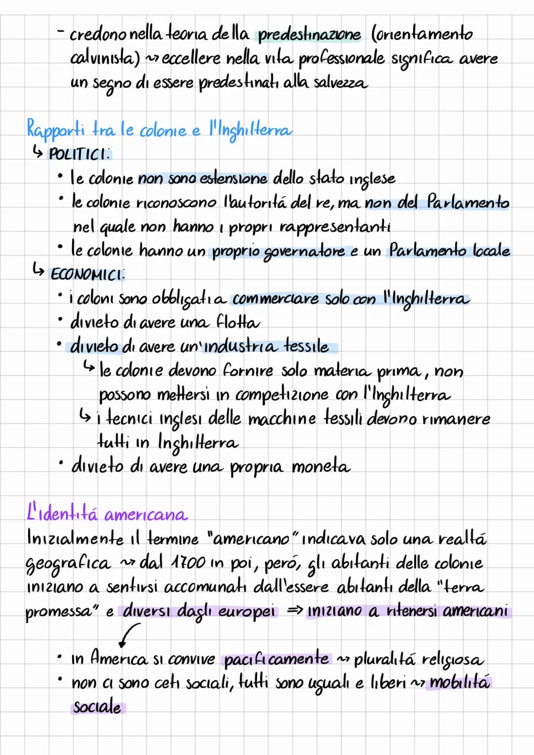 # RIVOLUZIONE AMERICANA (1763-1787)
↳ ha portato alla nascita degli USA
Colome inglesi d'America nel XVIII sec.
- le prime colonie furono