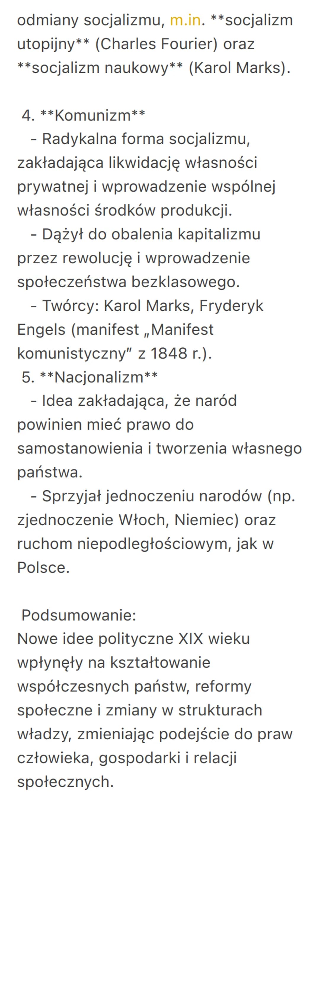 Nowe idee polityczne w XIX wieku
(Historia, klasa 7)
W XIX wieku, wraz z przemianami
społecznymi i gospodarczymi (m.in.
rewolucją przemysło