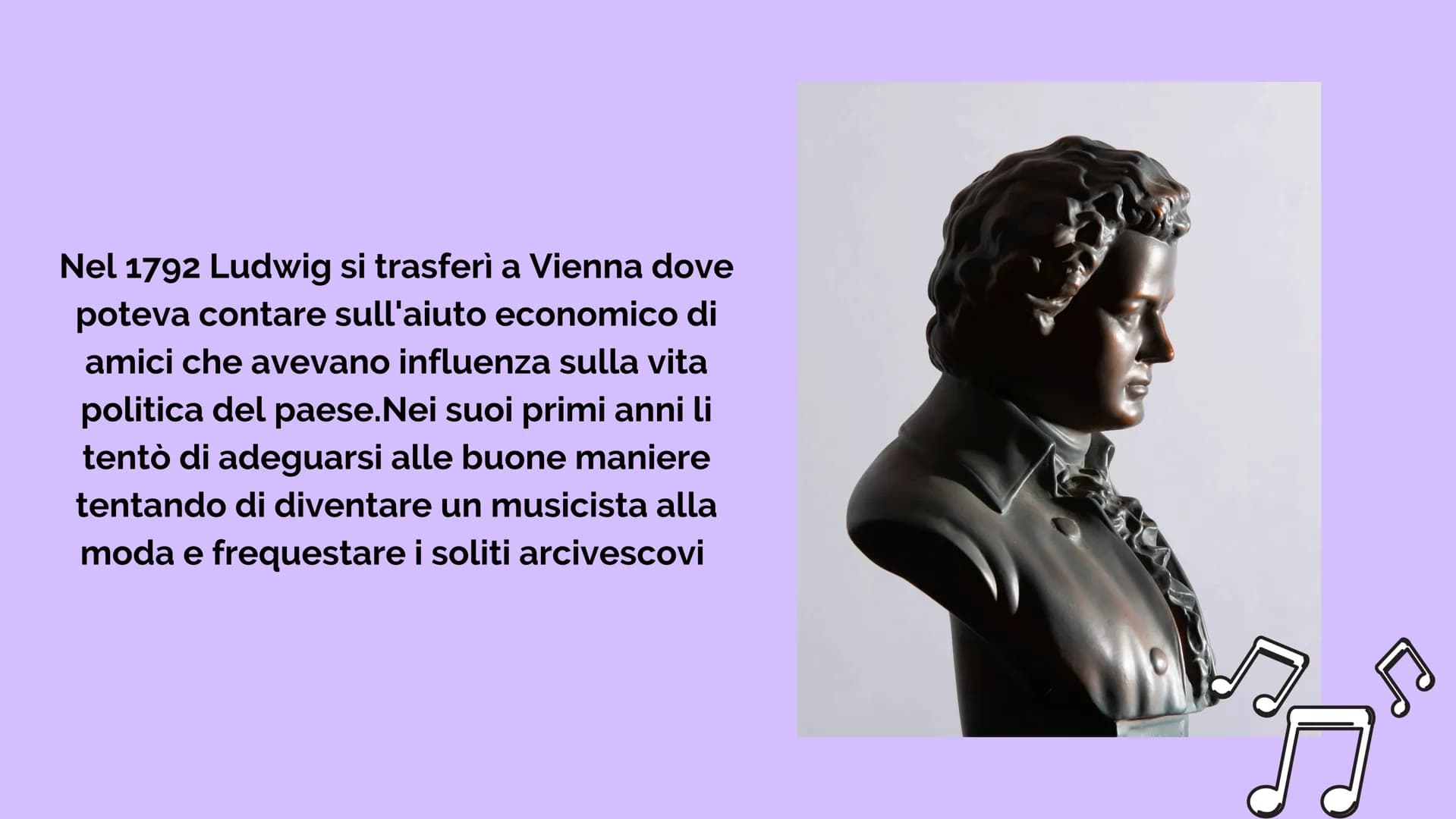 # Beethoven
Ludwig Van Bethoven nacque a Bonn nel
1770. malgrado le sofferenze patite per
colpa del padre che lo tormentò fin dalla
tenera