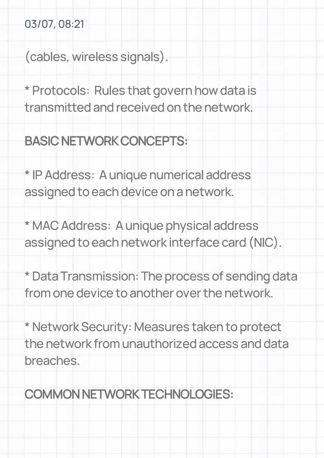 03/07, 08:21
# INTRODUCTION TO COMPUTER
## NETWORKS
## WHAT IS A COMPUTER NETWORK?
A computer network is a group of interconnected
device