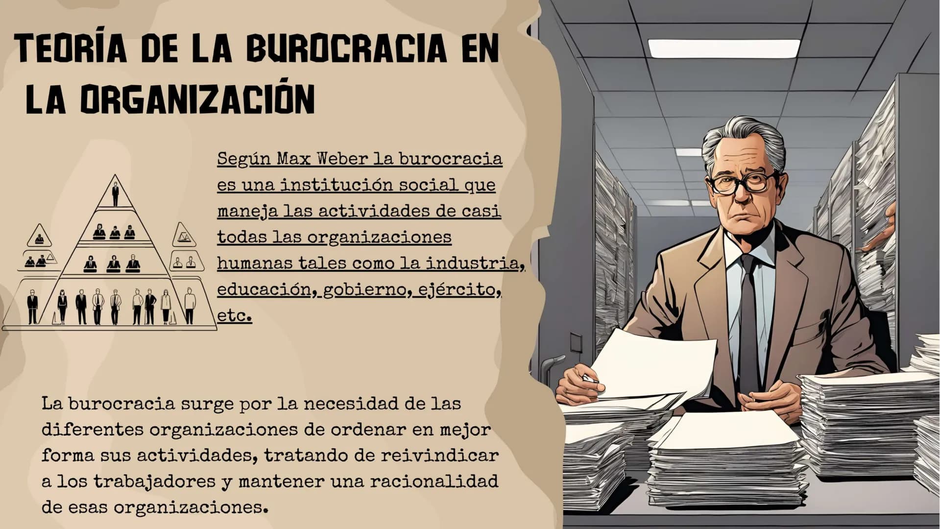 # Presentación de
# ENFOQUE BUROCRÁTICO
# ESTRUCTURALISTA DE LA
# ADMINISTRACIÓN # INTRODUCCIÓN
Se han realizado trabajos sobre la teorí
