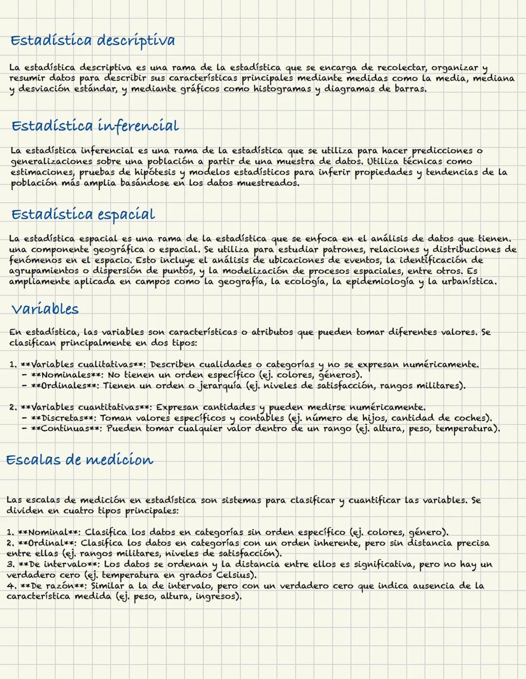 # Estadística descriptiva
La estadística descriptiva es una rama de la estadística que se encarga de recolectar, organizar y
resumir datos