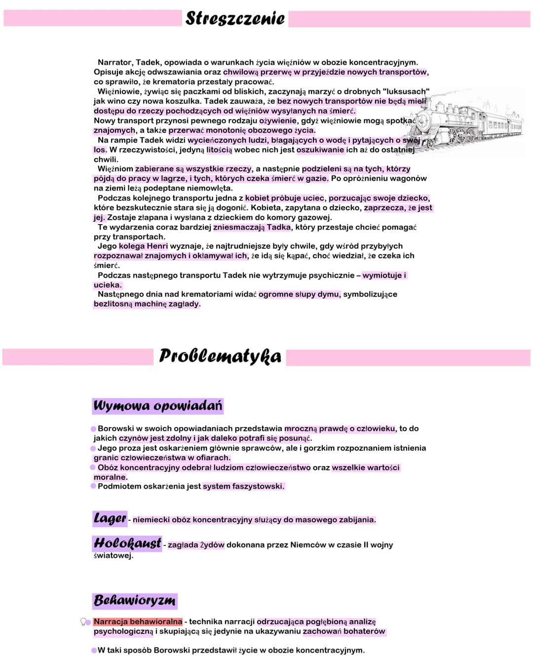 # Proszę państwa do gazu
Tadeusz Borowski
fragmenty
Geneza + Biografia
• Tadeusz Borowski był studentem polonistyki na tajnym uniwersyte