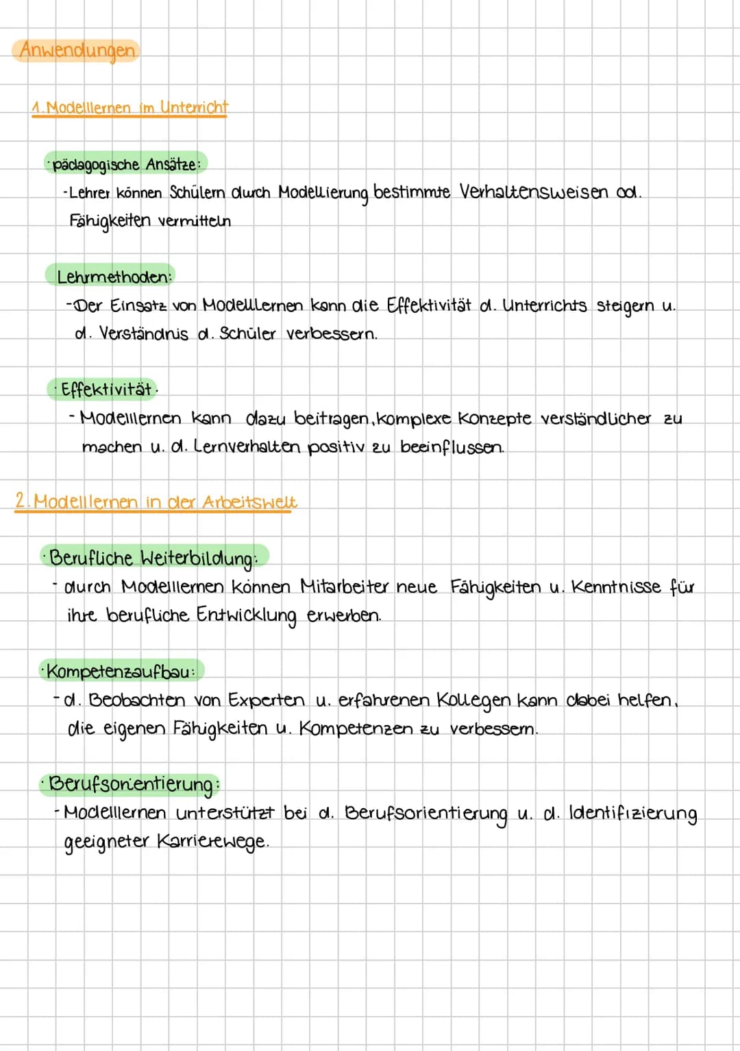 Lernen am Modell # Definition
☑ Lernen am Modell beschreibt den Prozess, in welchem eine Person, der
Beobachter bestimmte Verhaltensweisen