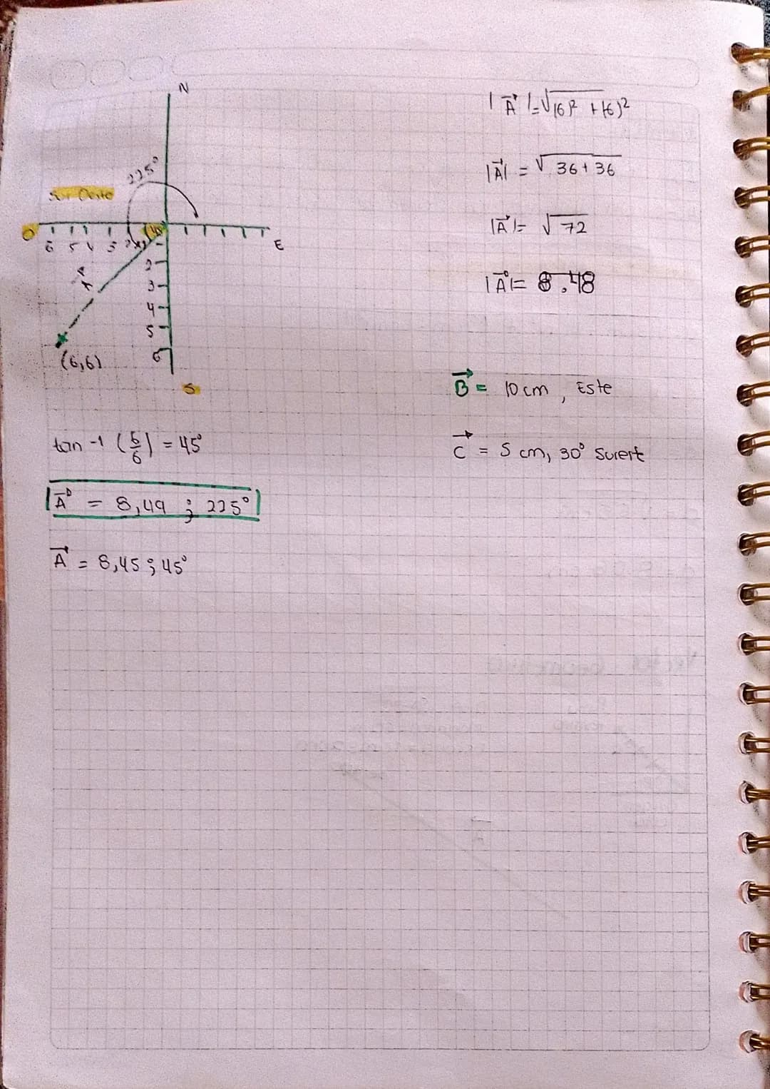# Vectores y Sistemas
De referencia
Coordenadas rectangulares (cartesianar)
10-
Y
5-
3
$r^2 = x^2 + y^2$
(12,5)
$r = \sqrt{x^2 + y^2}$