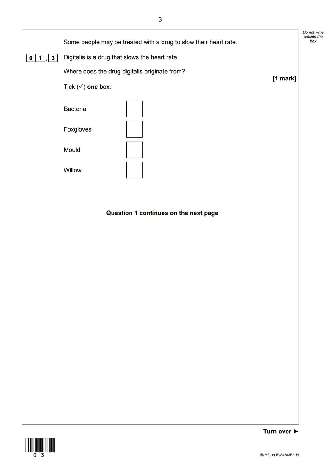 AQA
Please write clearly in block capitals.
Centre number
Candidate number
Surname
Forename(s)
Candidate signature
GCSE
COMBINED SCIE