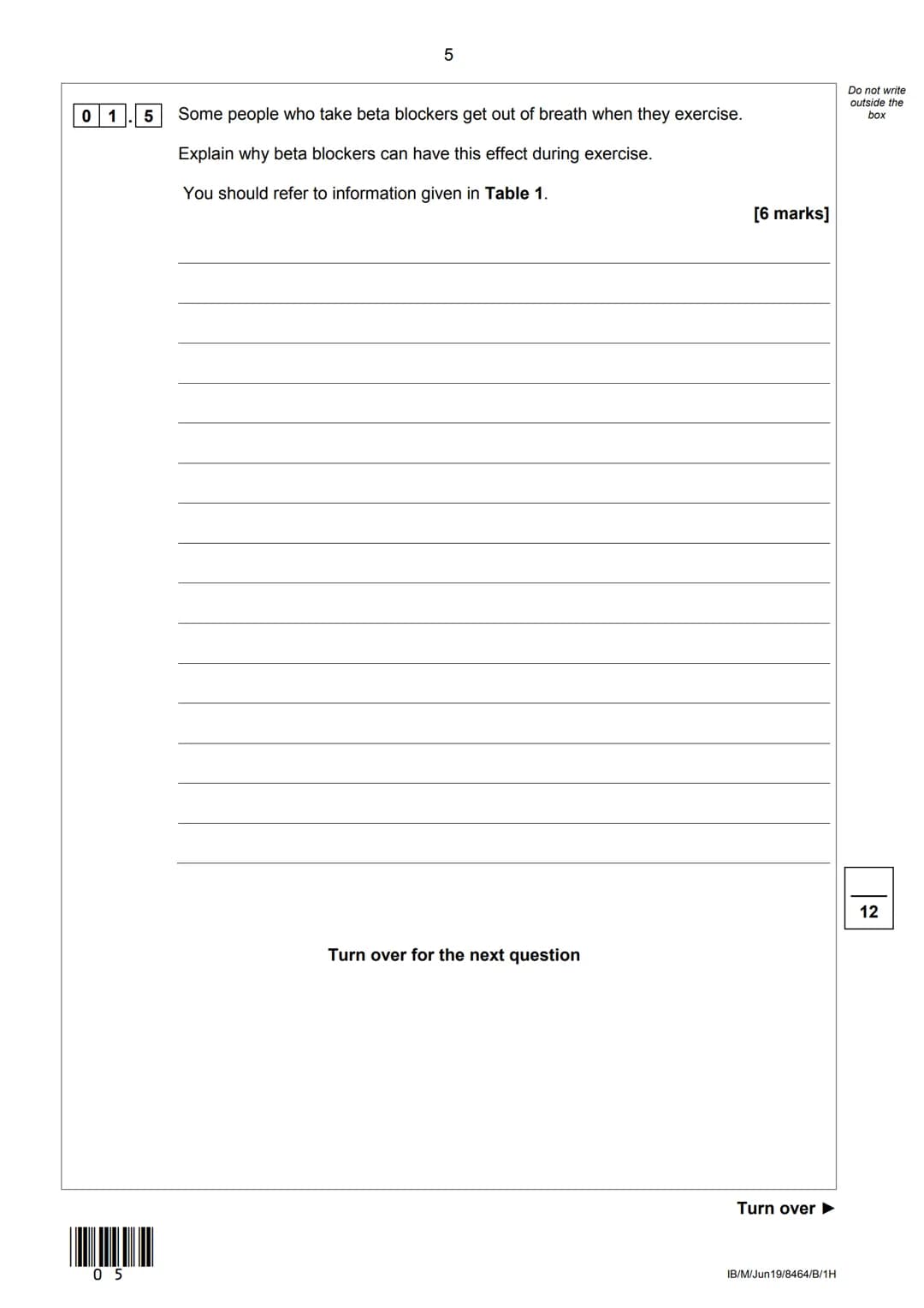 AQA
Please write clearly in block capitals.
Centre number
Candidate number
Surname
Forename(s)
Candidate signature
GCSE
COMBINED SCIE