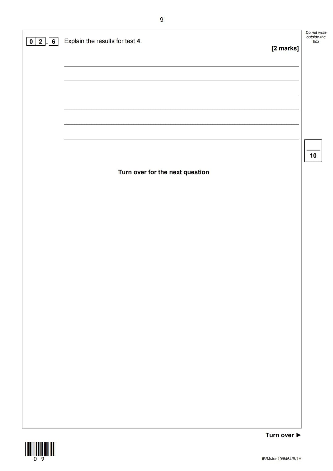 AQA
Please write clearly in block capitals.
Centre number
Candidate number
Surname
Forename(s)
Candidate signature
GCSE
COMBINED SCIE