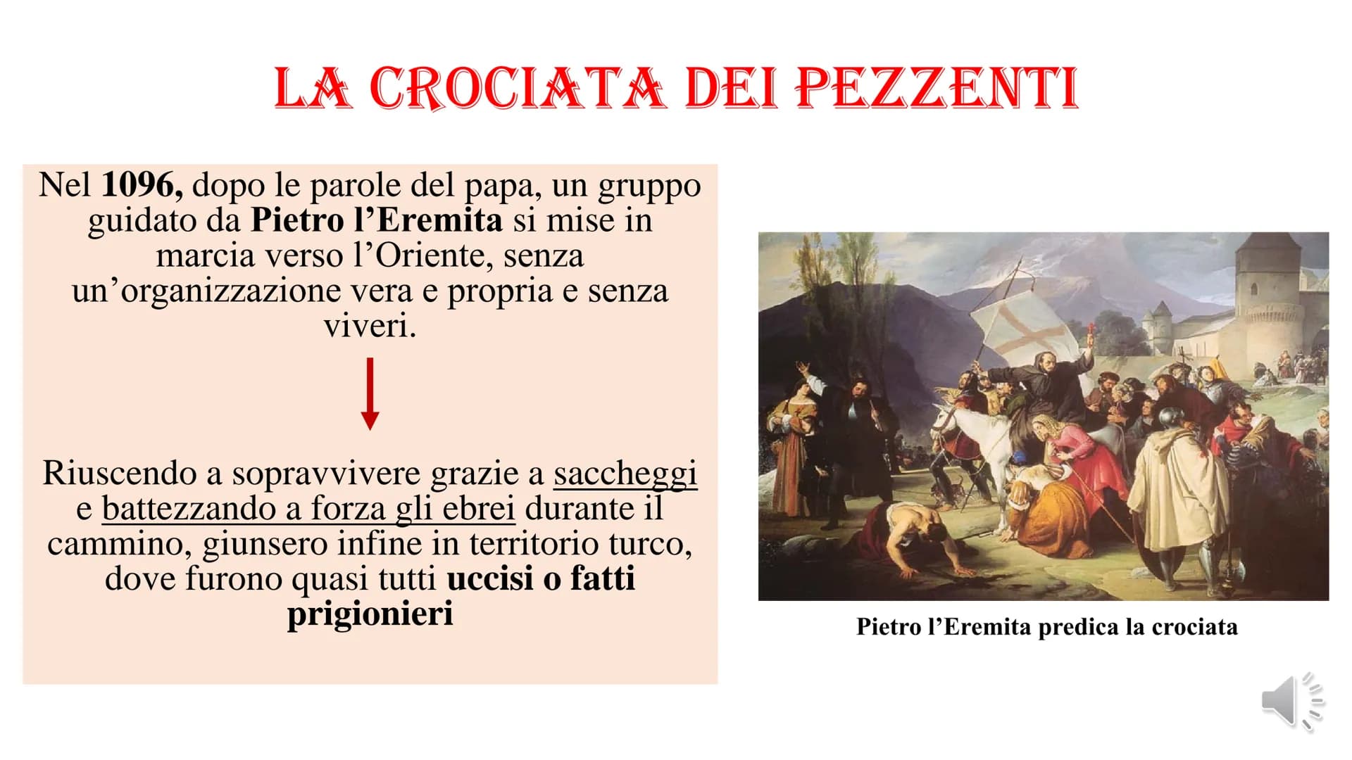 # LE CROCIATE DUE DIRETTRICI DI ESPANSIONE
1. OCCIDENTE
I regni
cristiani di Spagna
sottraggono ampi
territori ai Mori
(Reconquista)
2. OR