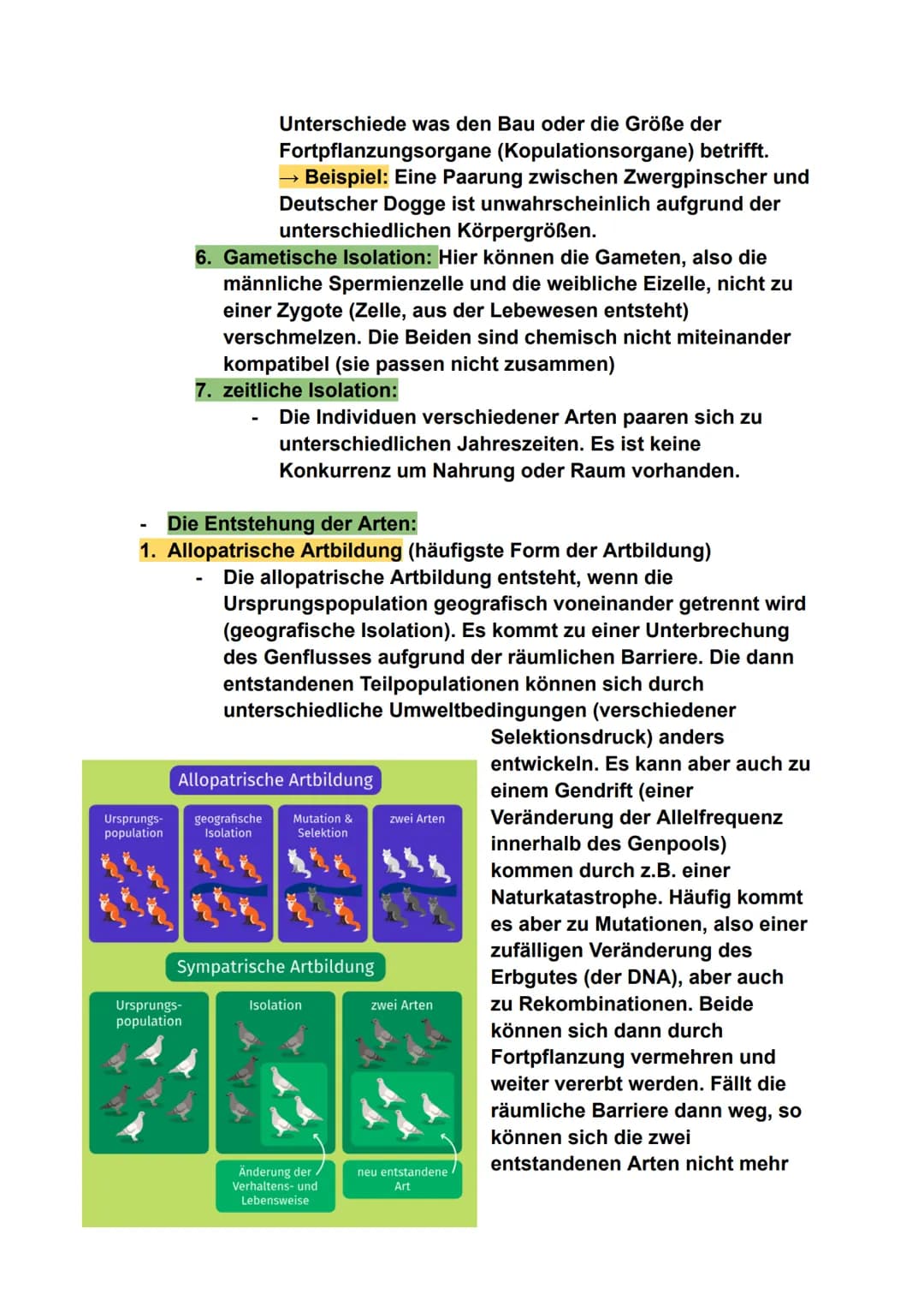 # Biologie - Evolution
## 1. Evolutionstheorien
- Jean Baptiste de Lamarck:
Laut Lamarck passen sich die Arten im Laufe der Zeit an ihre