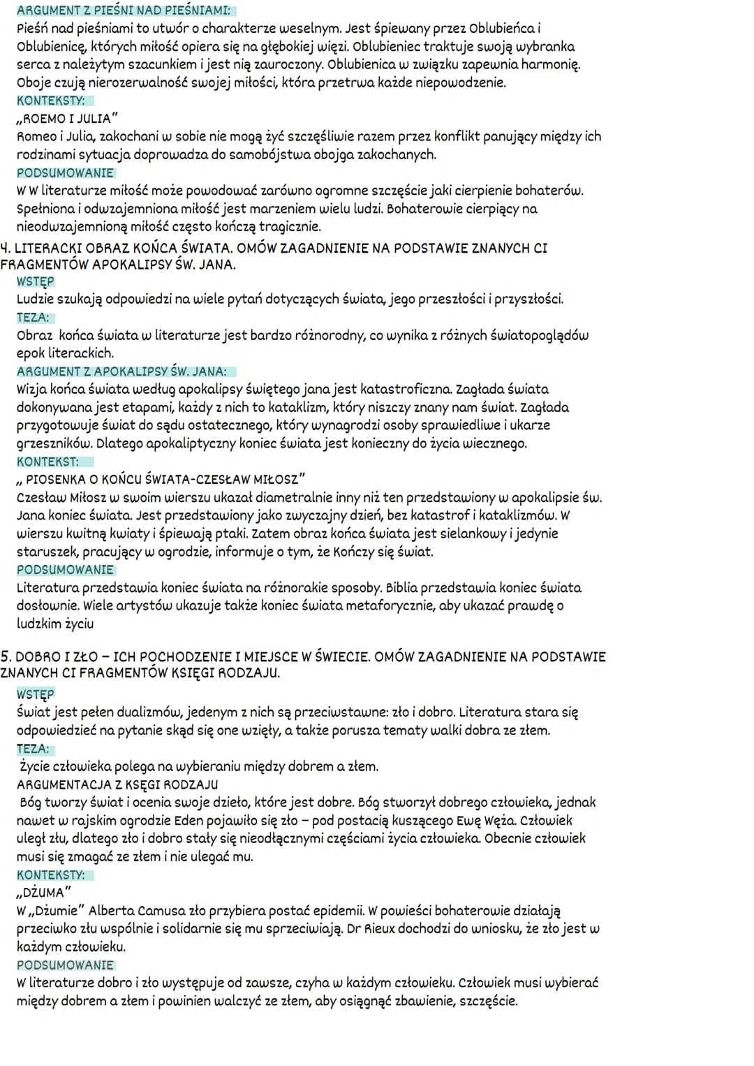 # BIBLIA
1. CZŁOWIEK W OBLICZU CIERPIENIA. OMÓW ZAGADNIENIE NA PODSTAWIE ZNANYCH CI FRAGMENTÓW KSIĘGI HIOBA.
WSTĘP
Cierpienie towarzyszy