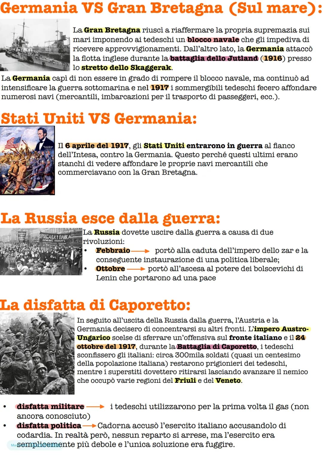# Prima Guerra Mondiale
Cause:
- Politiche → problemi dati dal potere sulle terre
- Militari → si era affermata una politica militarista e