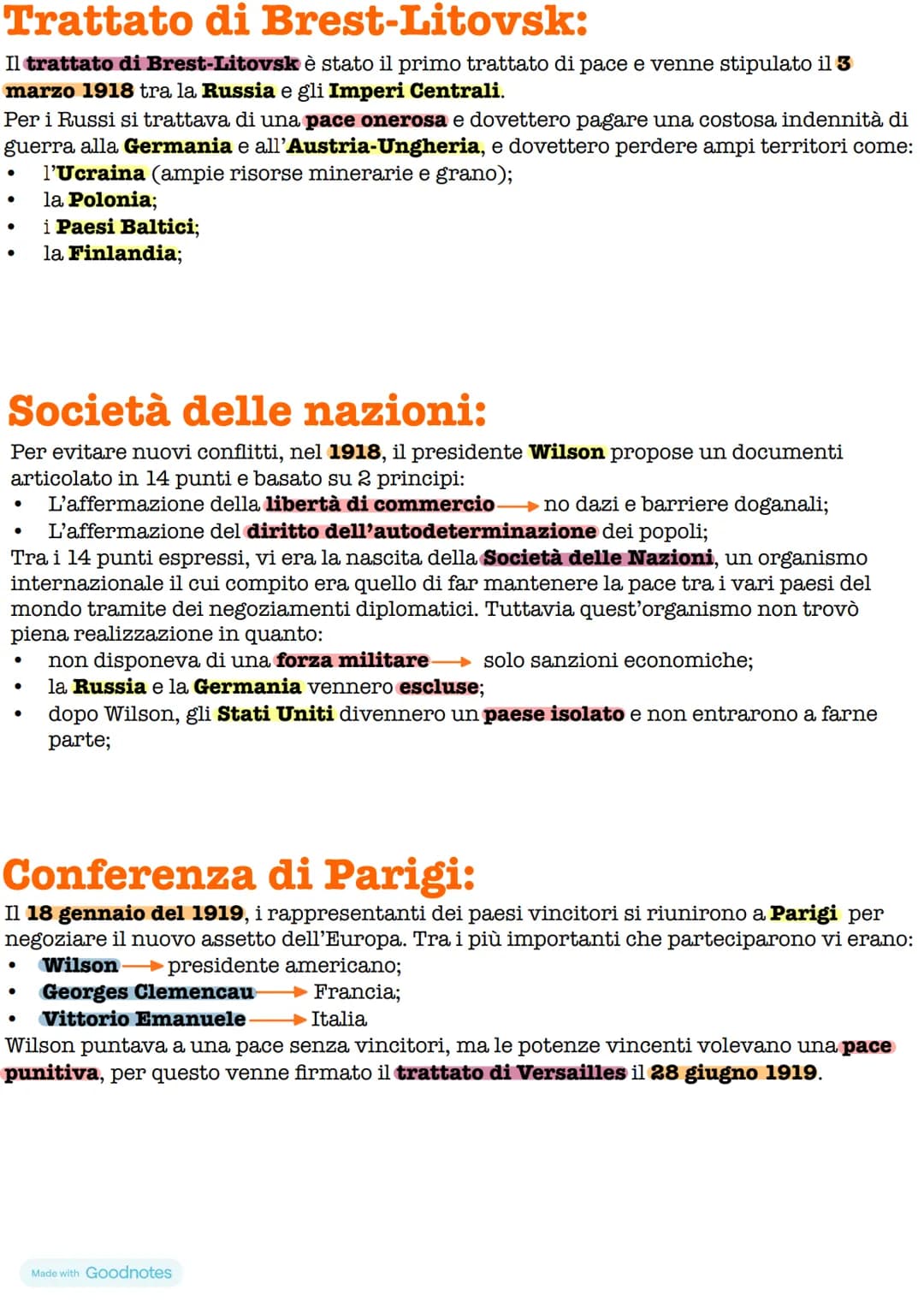# Prima Guerra Mondiale
Cause:
- Politiche → problemi dati dal potere sulle terre
- Militari → si era affermata una politica militarista e