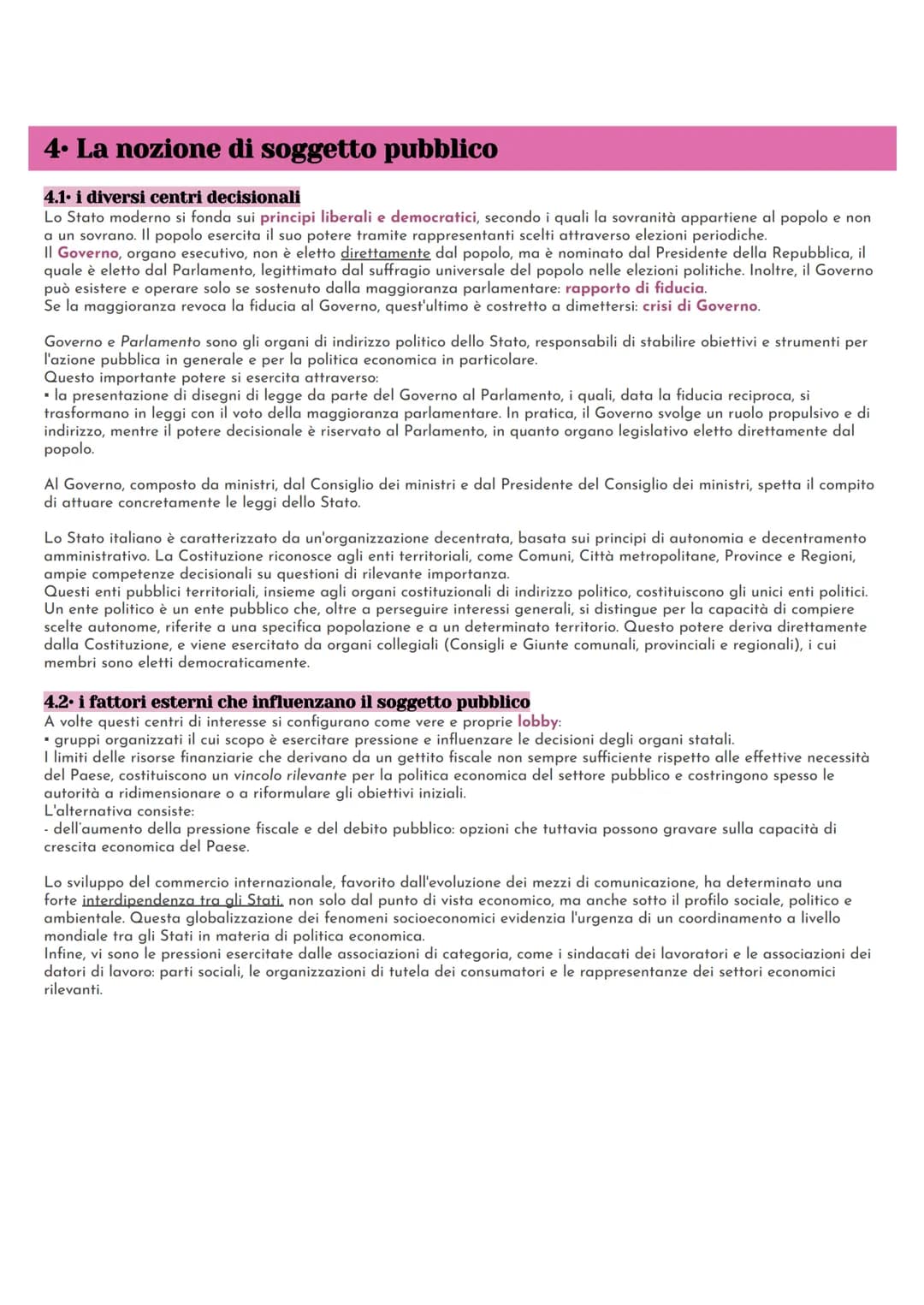 # 1. Il ruolo dello stato e la finanza pubblica
1.1. Il soggetto pubblico nel sistema economico classico
Secondo i classici, lo Stato non d