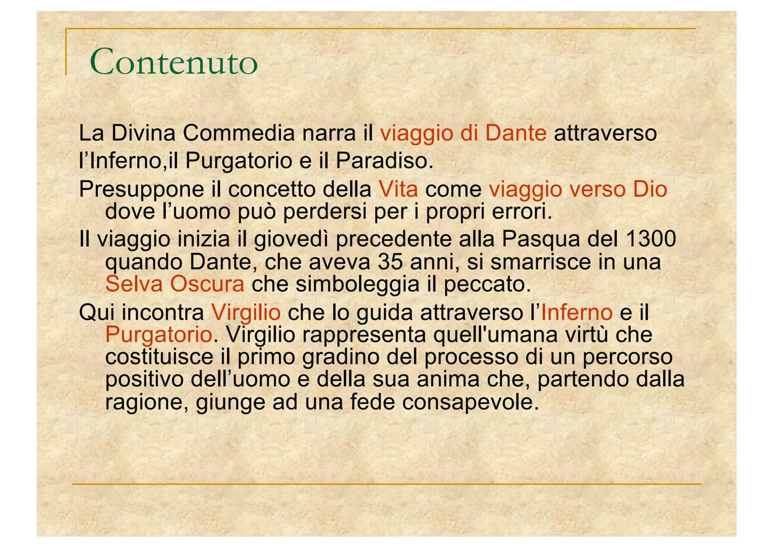 # La Divina
# Commedia
# Di Dante Alighieri # Struttura
La Divina Commedia è
- un poema allegorico e
didascalico
- scritta in 3 cantiche