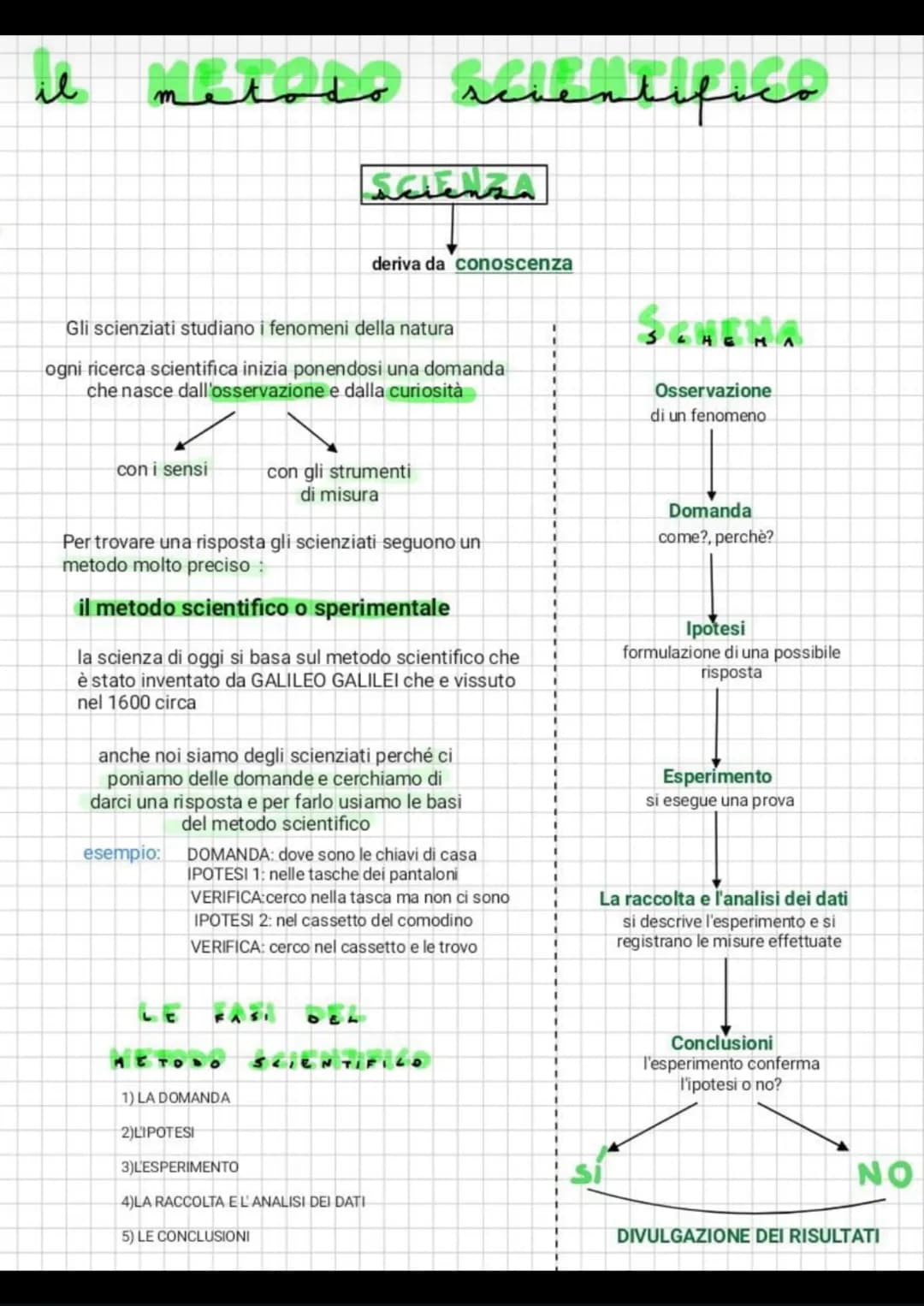 il
m
SCIENZA
entifico
deriva da conoscenza
S
Gli scienziati studiano i fenomeni della natura
ogni ricerca scientifica inizia ponendosi una