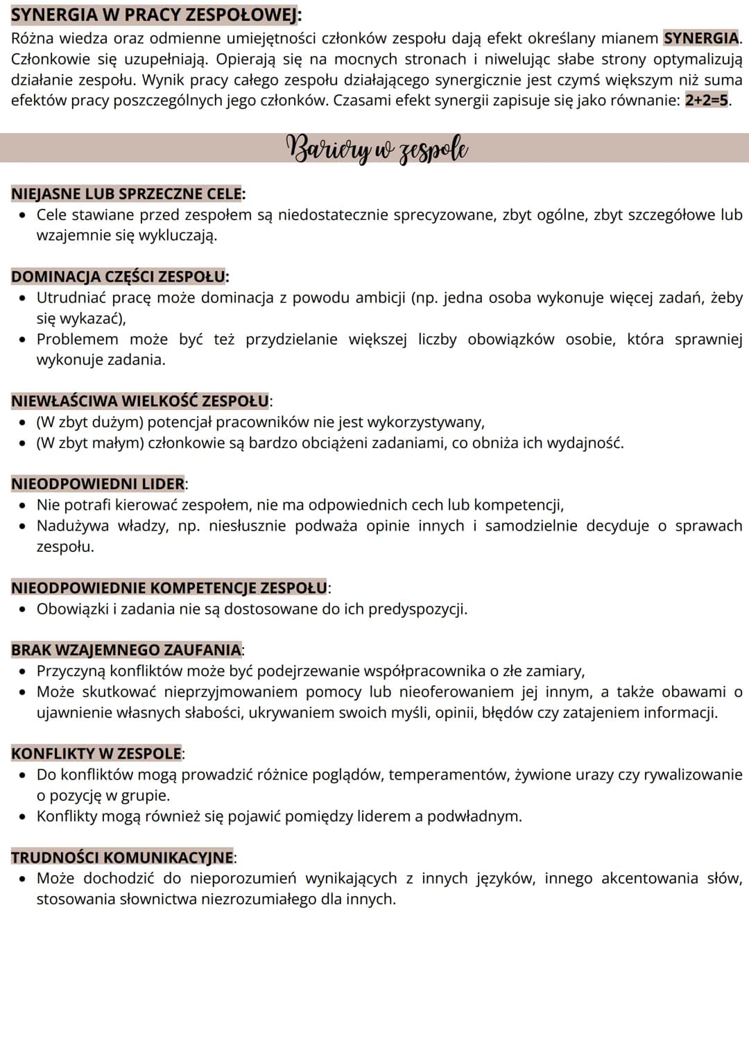 # Podejmowanie decyzji, praca zespołowa i
kreatywne myslenie
ZARZĄDZANIE CZASEM to systematyczne wykonywanie zaplanowanych wcześniej zadań,