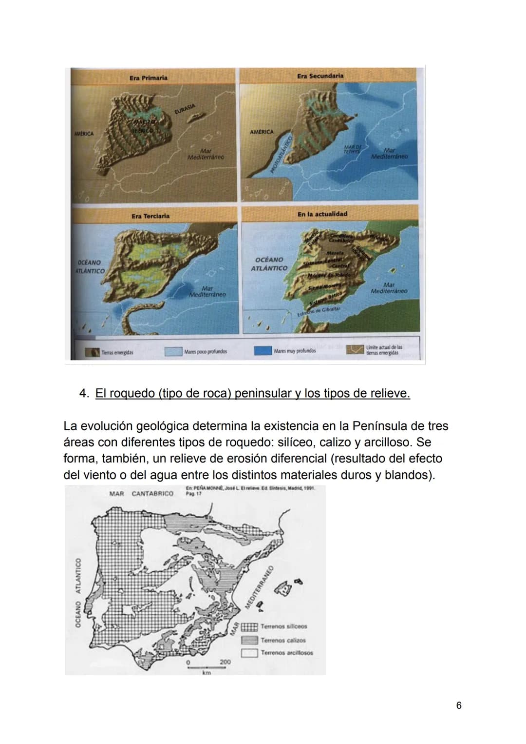 GEOGRAFÍA.
Tema 1: EL ESPACIO GEOGRÁFICO ESPAÑOL. LA DIVERSIDAD
GEOMORFOLÓGICA.
1. El espacio geográfico español.
España peninsular, los