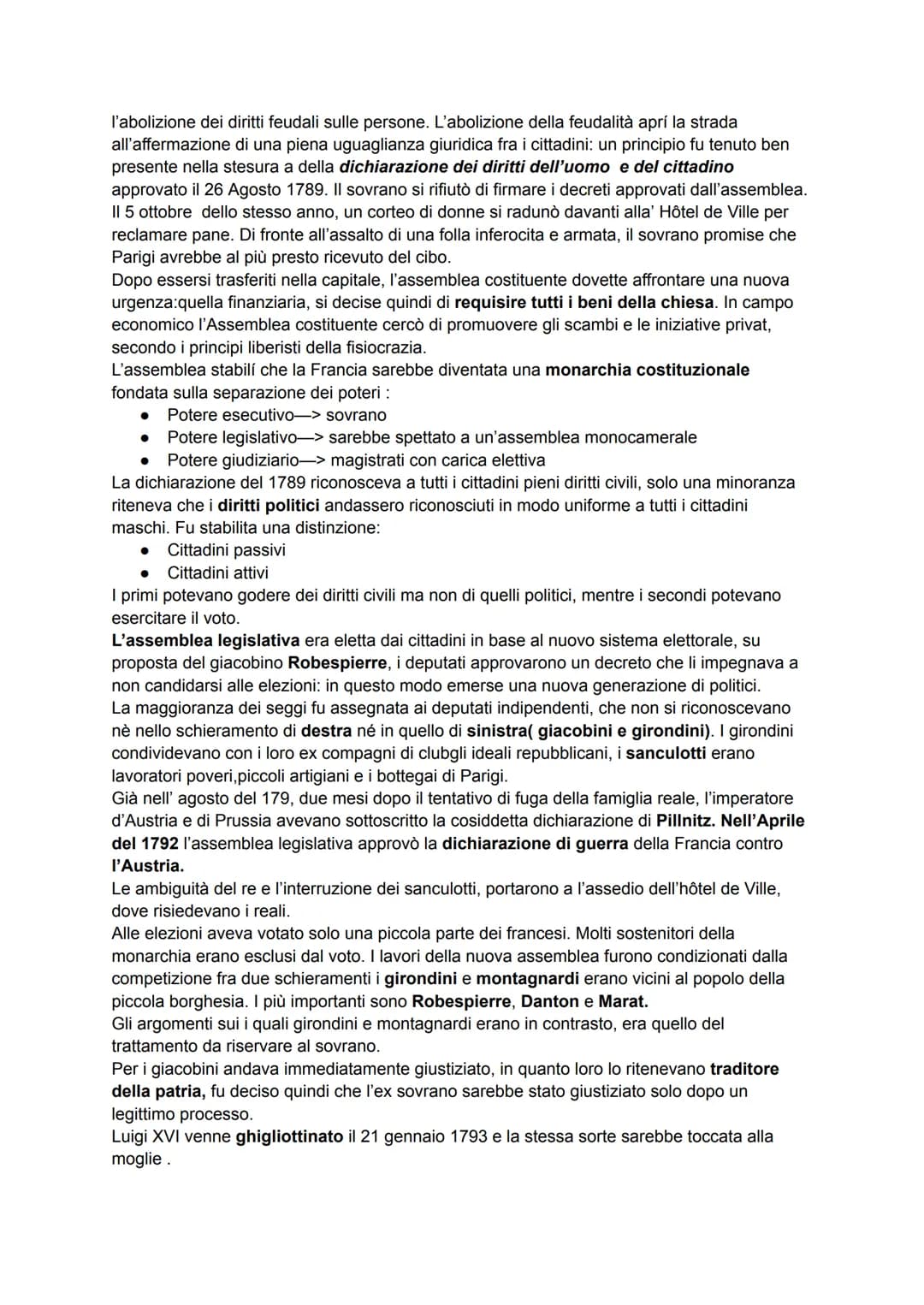 # RIVOLUZIONE FRANCESE
Per tutto il settecento, la Francia era una delle principali protagoniste della scena europea.
Aveva avviato una ser