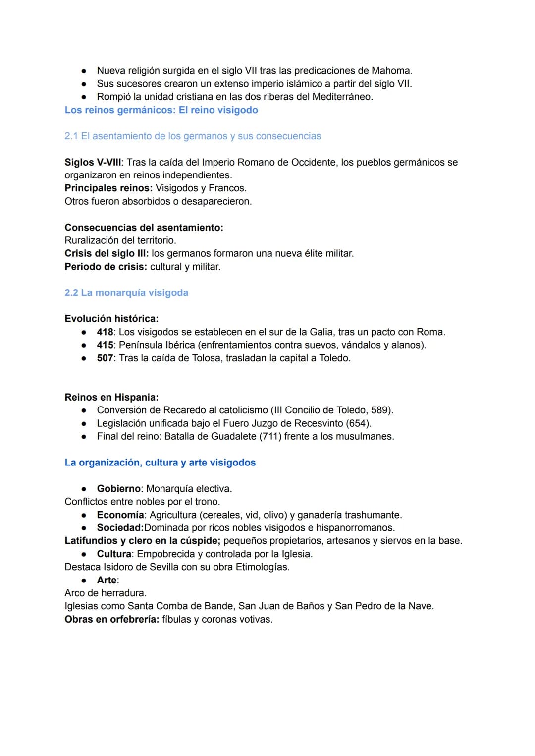 # 1. La Edad Media. La ruptura de la unidad mediterránea
División del Imperio Romano:
Tras la muerte de Teodosio (395), el imperio romano s