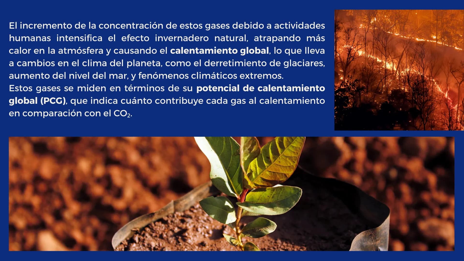 # EL CAMBIO
# CLIMÁTICO
EFECTO DEL AUMENTO
DE GASES DE EFECTO
INVERNADERO EN LA
TEMPERATURA
TERRESTRE. 01 - INTRODUCCION
02 - OBJETIVO
03 -
