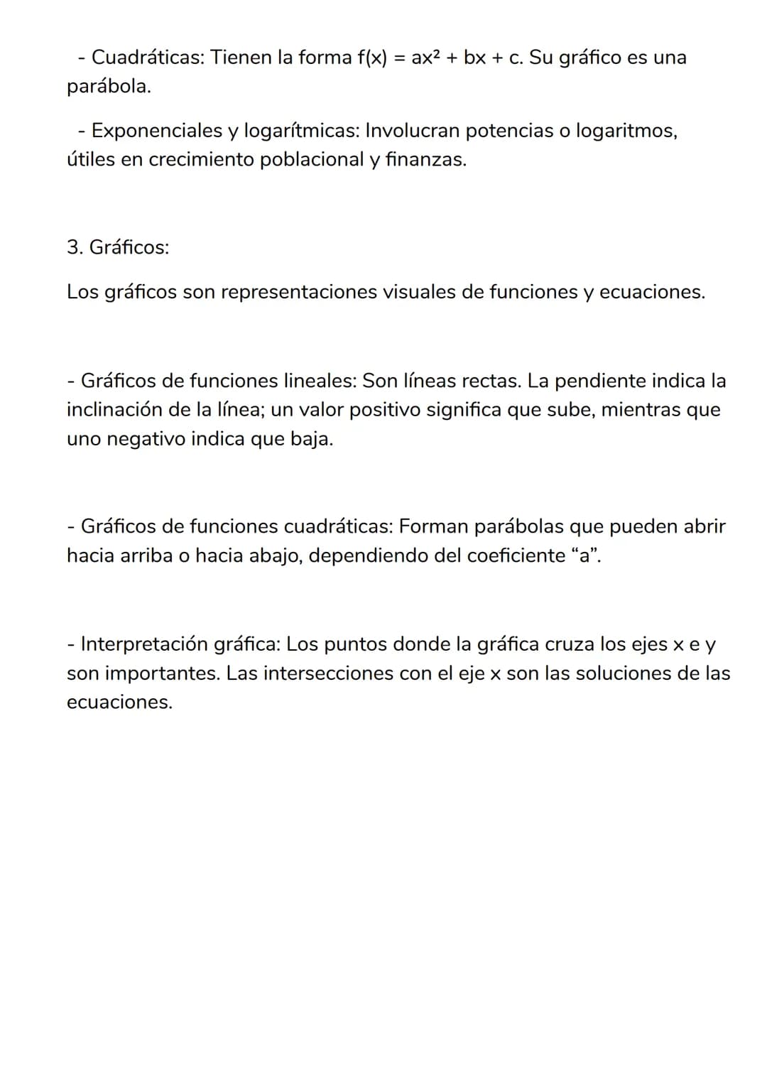 # ALGEBRA
1. Ecuaciones:
Las ecuaciones son igualdades que contienen una o más variables. El
objetivo es encontrar el valor de estas varia