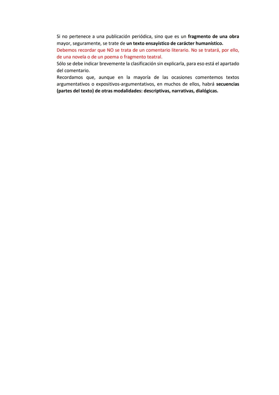 # COMENTARIO DE TEXTO COMPLETO (APLICABLE A TEXTOS
EXPOSITIVOS-ARGUMENTATIVOS DE TIPO
PERIODÍSTICO/HUMANÍSTICO)
1. TEMA: oración con un sus