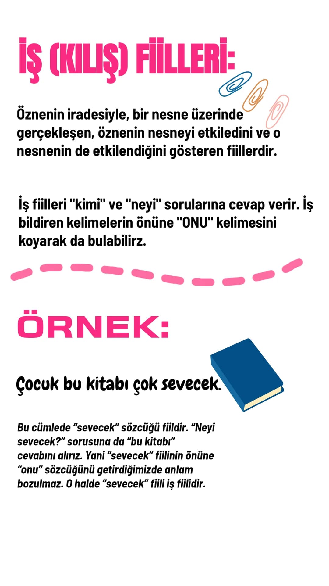 # İŞ (KILIS) FİİLLERI-00
Öznenin iradesiyle, bir nesne üzerinde
gerçekleşen, öznenin nesneyi etkiledini ve o
nesnenin de etkilendiğini göst