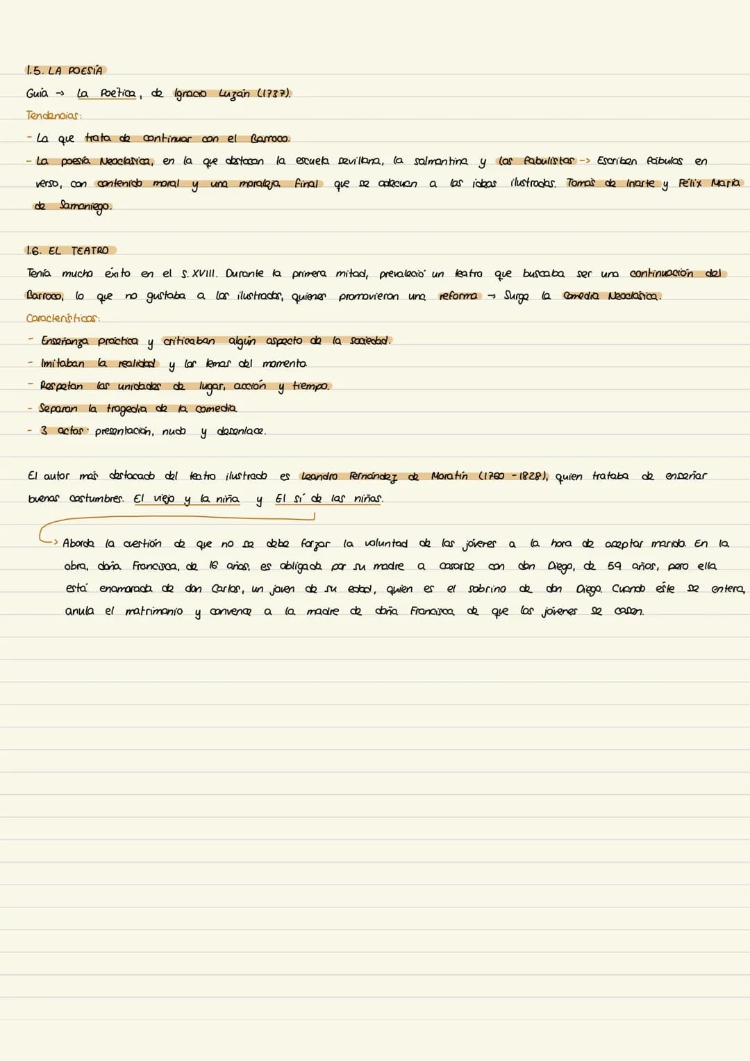 # TEMA 1: LITERATURA SIGLOS XVII-XIX
1. La Ilustración y el Neoclasicismo (s.XVII)
1.I CONTEXTO HISTÓRICO
En España, la llegada de la Di