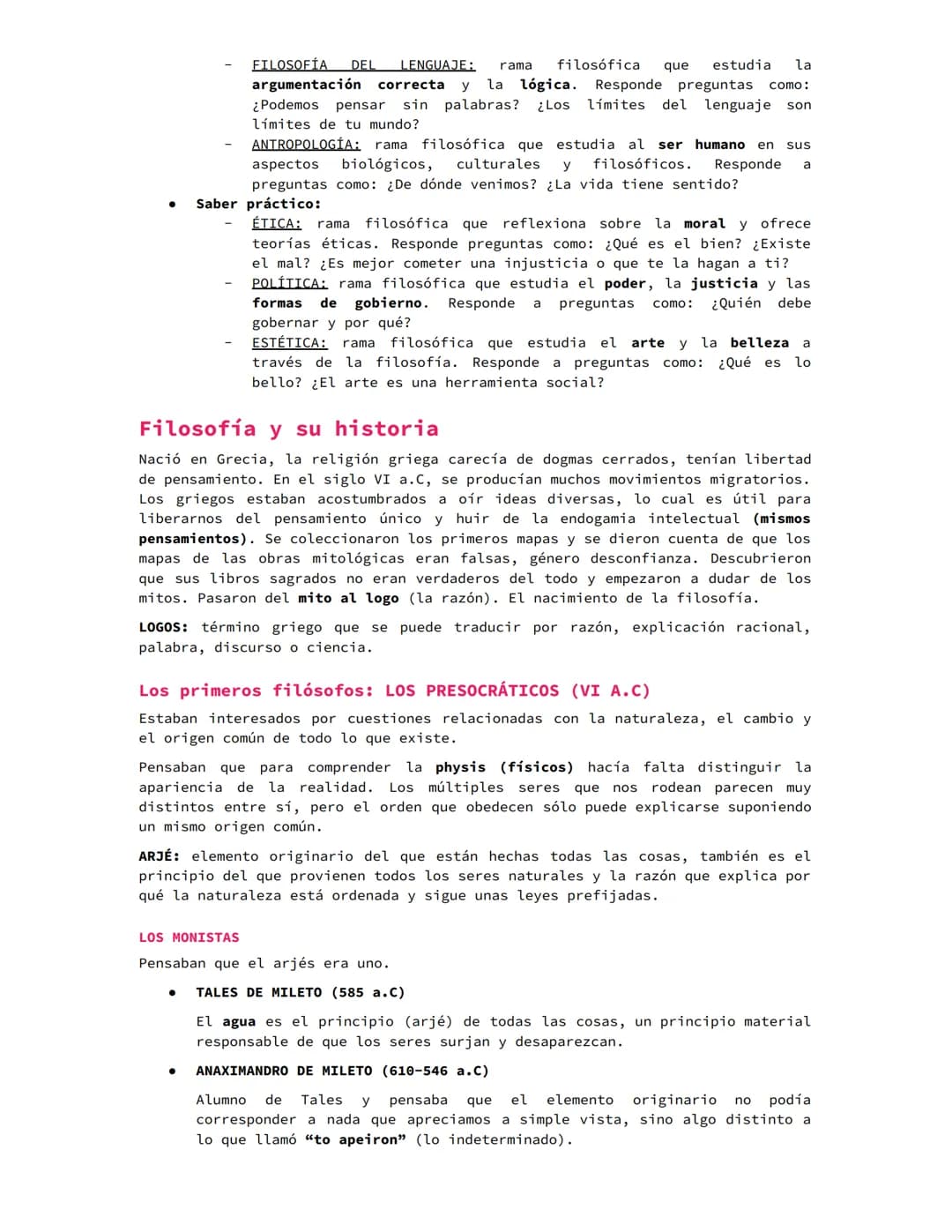 # TEMA 1. EL SABER FILOSÓFICO
Rasgos
- Saber argumentativo: quiere tener razones sobre por qué las cosas son
así.
- Saber analítico y crít