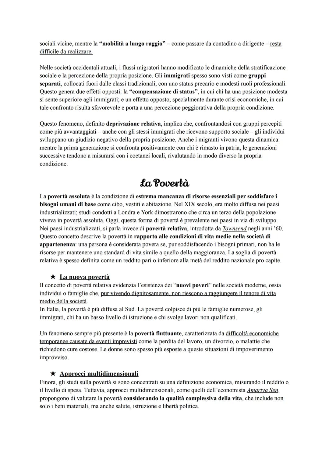 # Stratificazione e Disuguaglianze della Società
L'esperienza sociale si configura come un'esperienza di differenze (diverse persone, diver