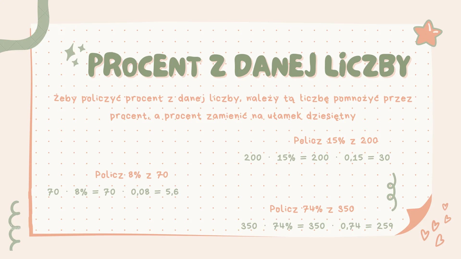 # Procenty
Canva # DO CZEGO NAM POTRZEBNE PROCENTY?
Z procentami spotykamy się codziennie. Przy ich pomocy można
wyliczyć cenę kurtki, któ