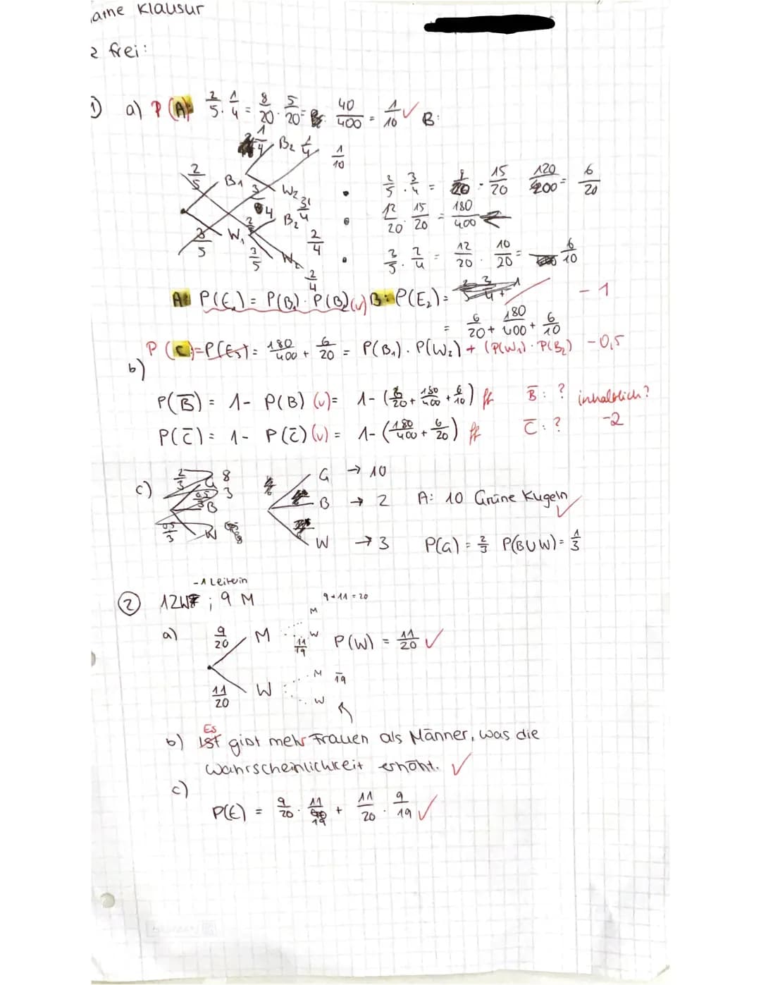 vanessa wolf
03
KA Nr. 1: Berechnen von Wahrscheinlichkeiten
10.10.2024
1.KURSARBEIT
Berechnen von Wahrscheinlichkeiten
Vor- und Nachname: