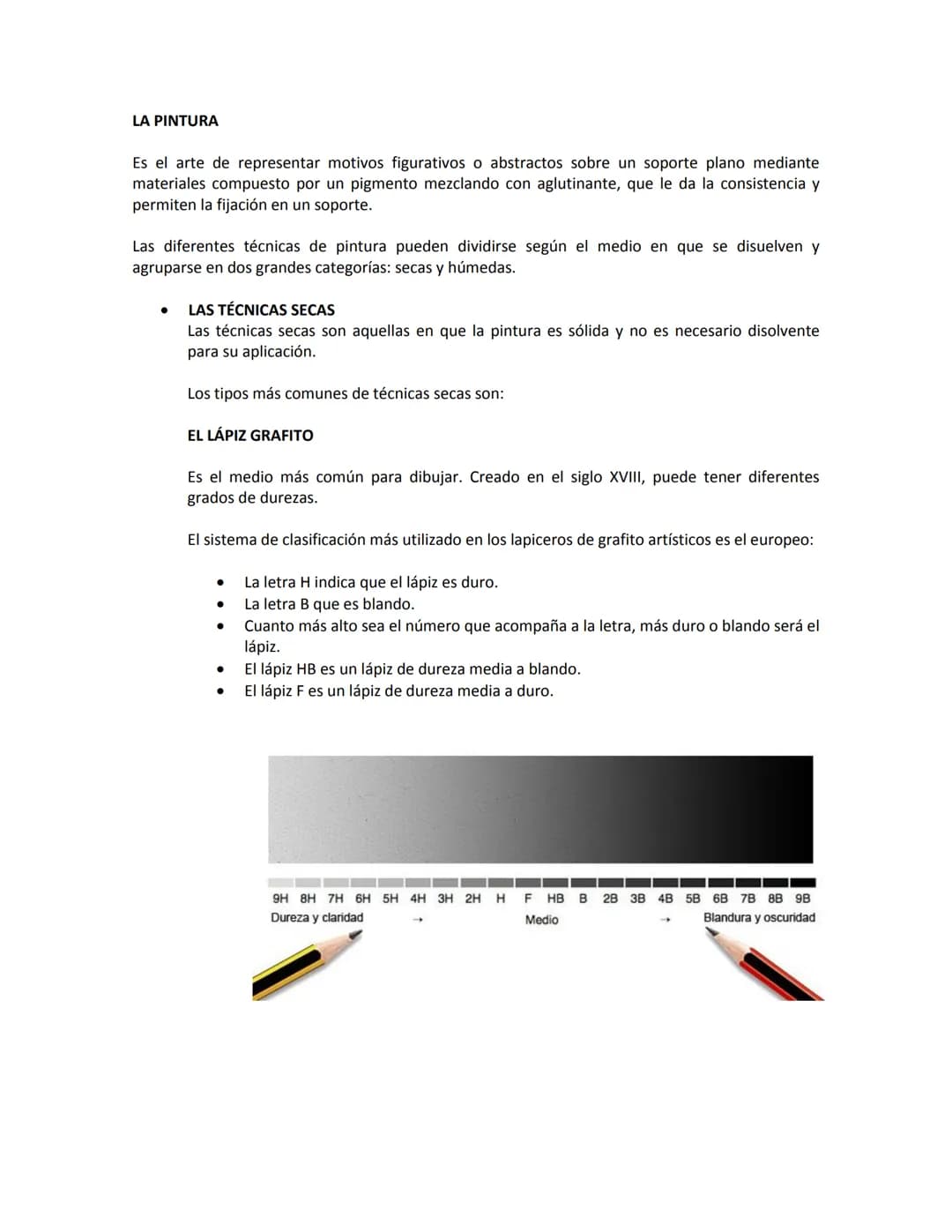 # TÉCNICAS ARTÍSTICAS
Para el estudio descriptivo de una obra de arte es importante considerar los aspectos técnicos y
materiales con que l