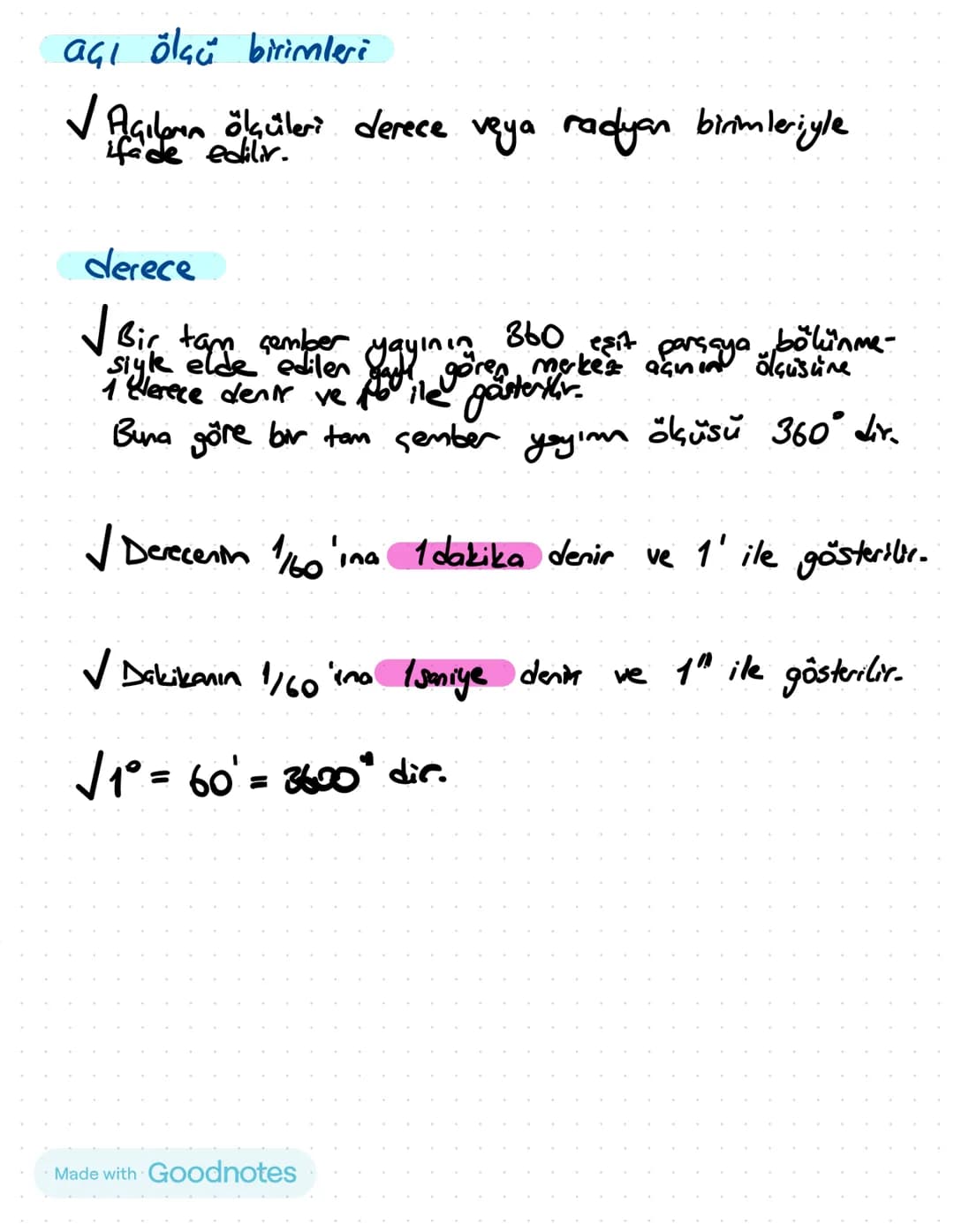 Made with Goodnotes # trigonometri
A
Hipotenüs
Karşı dik kenar
B
α
a
komşu dik kenar
C
$Sind = \frac{Karşı dik kenar uzunluğu}{Hipst