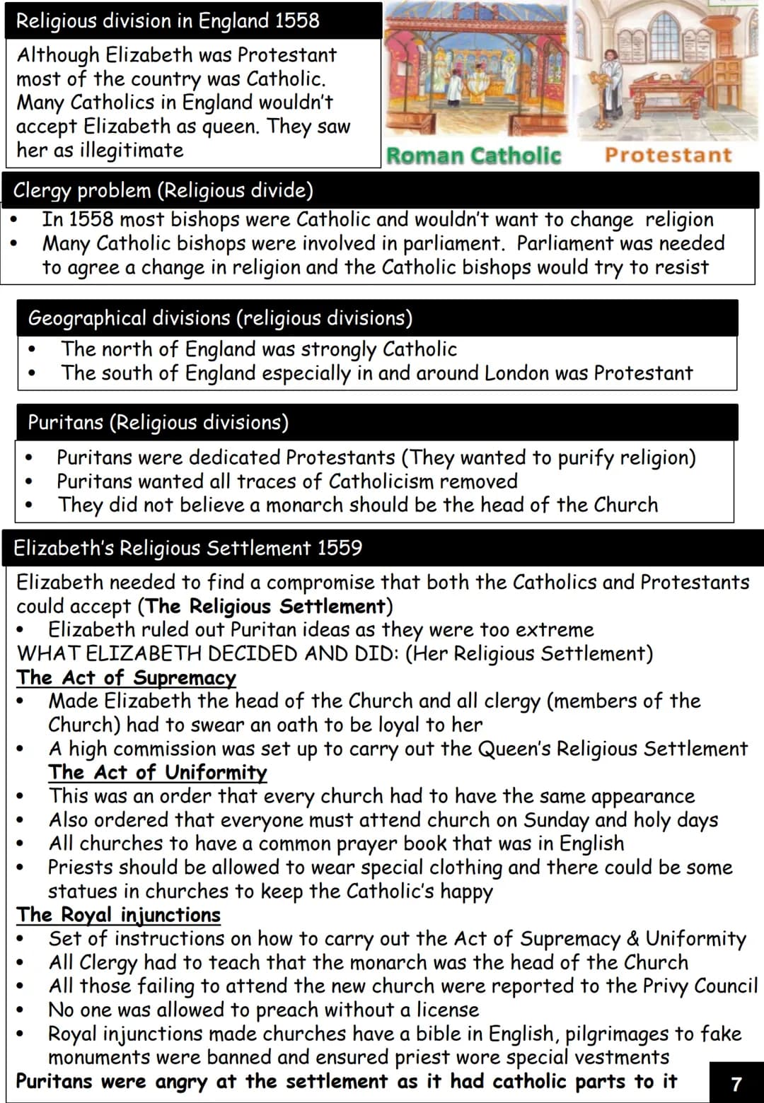# GCSE History
Elizabethan Age, 1558-1603
Revision guide
Name: Queen Elizabeth I
King Philip II
Pope Pius V
Mary, Queen of Scots
Mary of